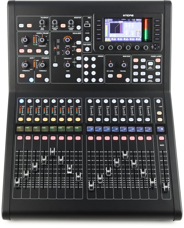 Midas M32R LIVE 40-channel Digital Mixer with Flight Case