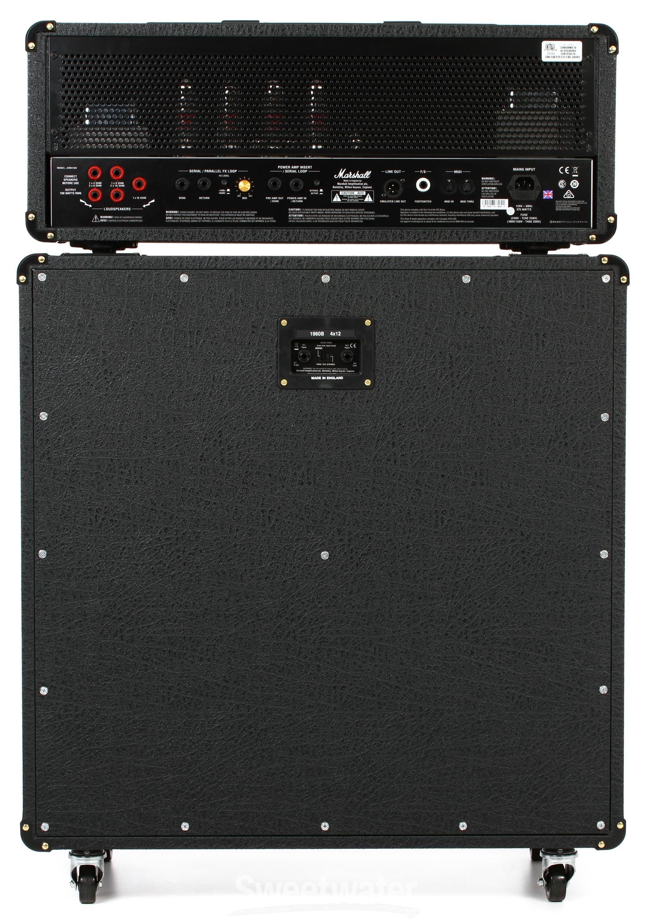 Marshall JVM410H/1960B Straight Half Stack Package | Sweetwater