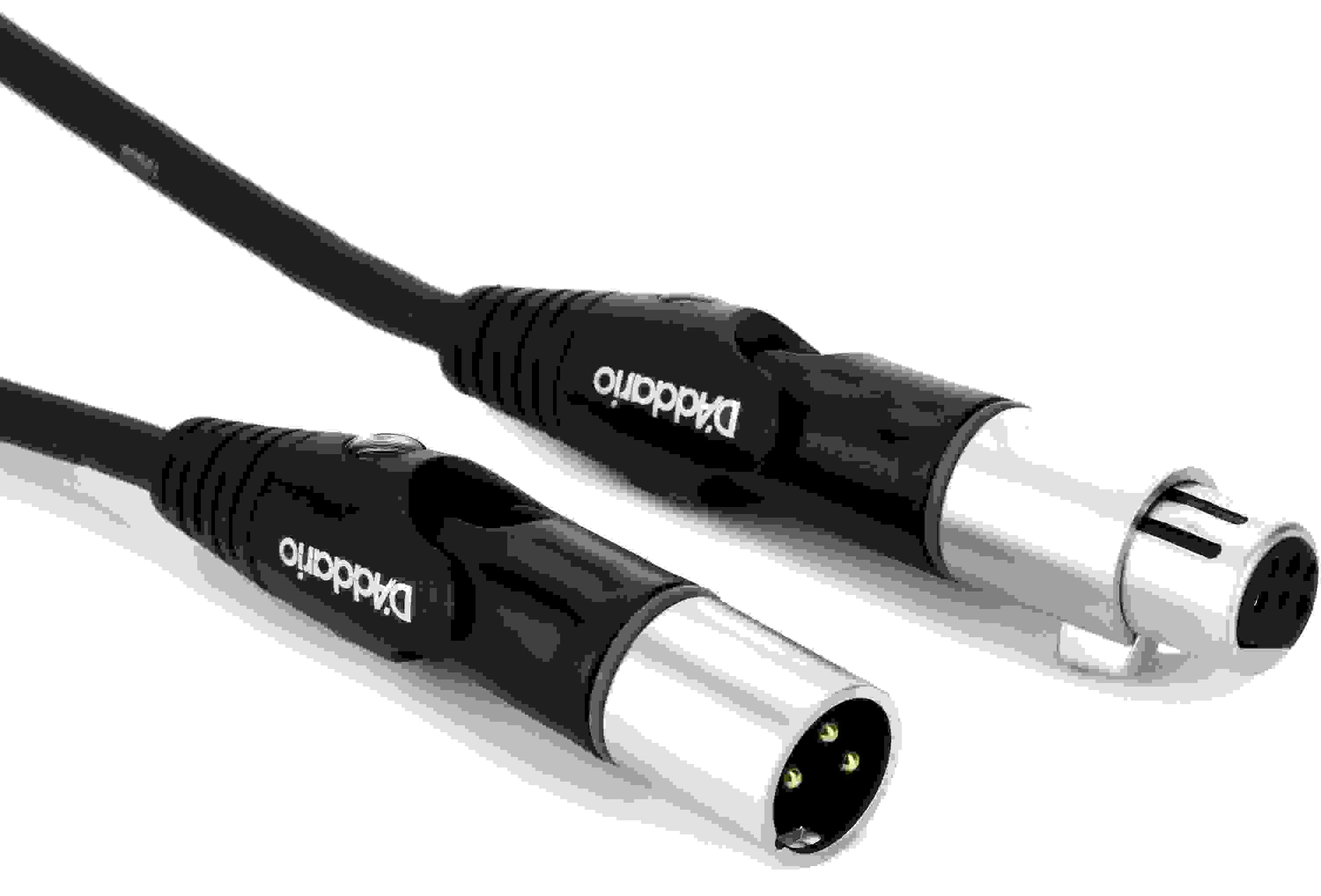 D'Addario PW-MS-10 Custom Series Microphone Cable - 10 foot with Swivel XLR Connectors