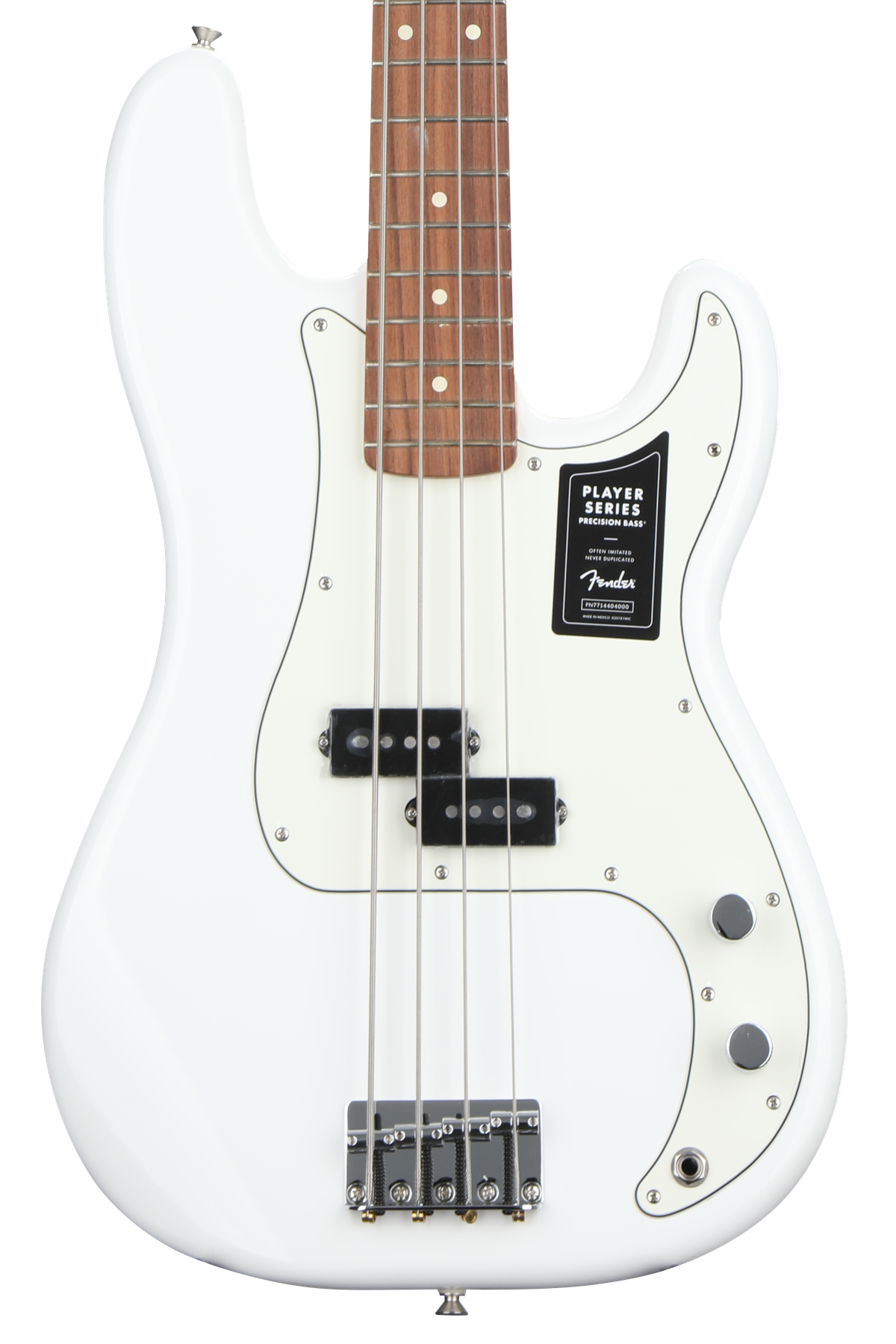 Fender Player Precision Bass - Polar White with Pau Ferro Fingerboard