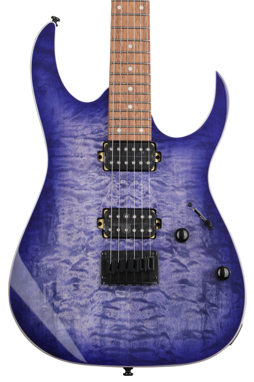 Ibanez RG421QM Electric Guitar - Cerulean Blue Burst | Sweetwater