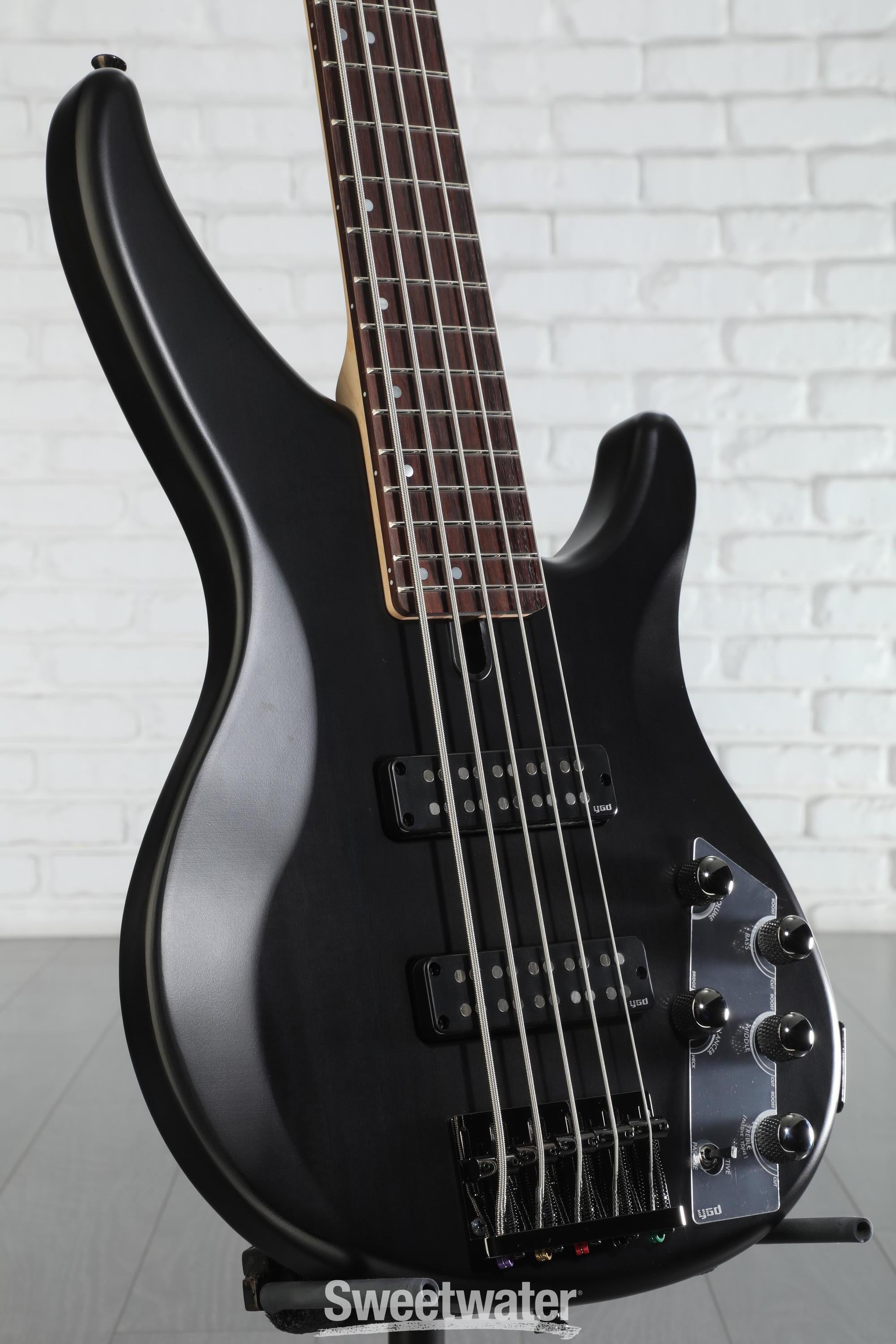 Yamaha TRBX505 5-string Bass Guitar - Translucent Black | Sweetwater