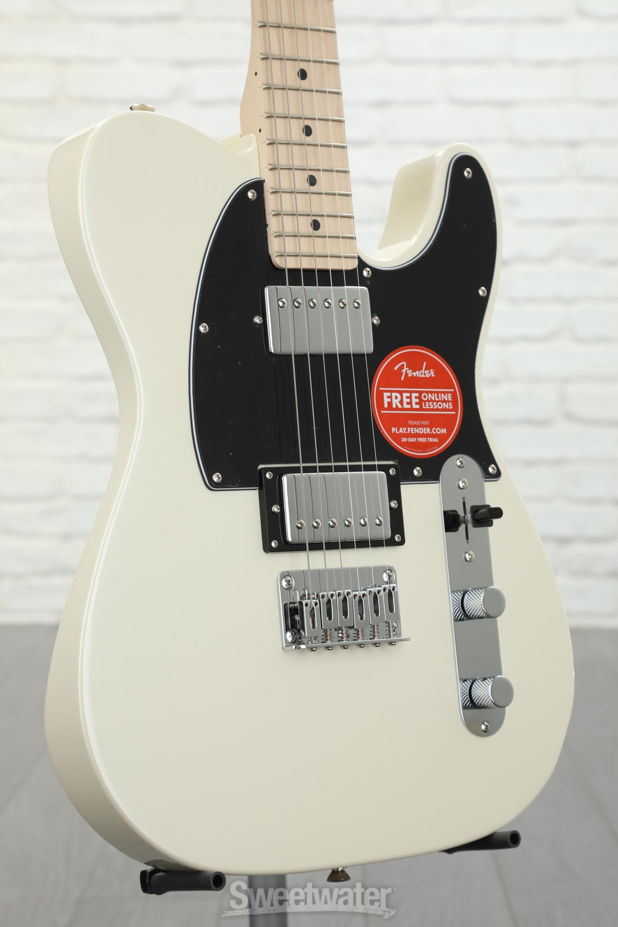 Squier Contemporary Telecaster HH - Pearl White | Sweetwater