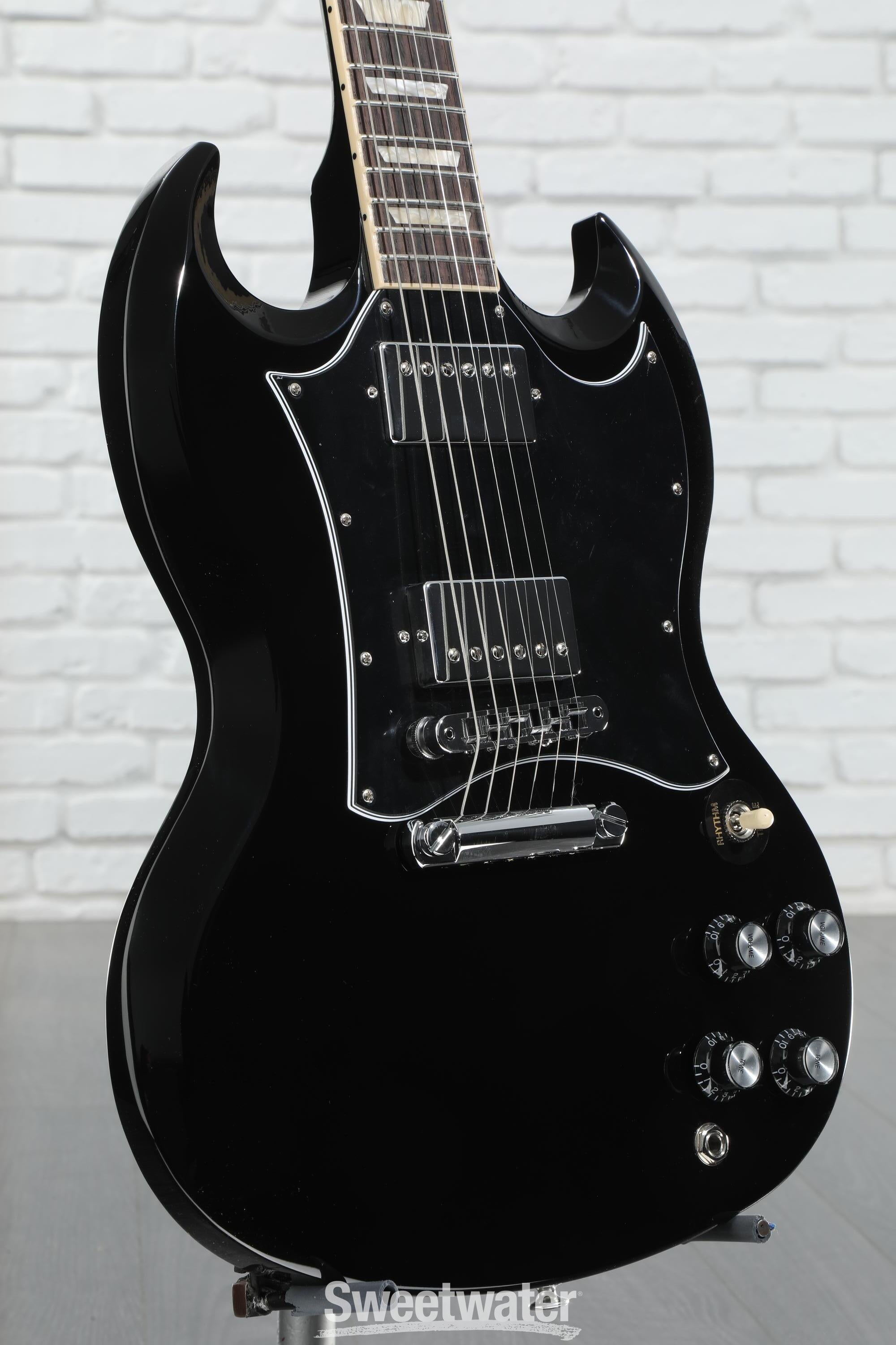 Gibson SG Standard Electric Guitar - Ebony | Sweetwater Gibson SG Standard Electric Guitar - Ebony | Sweetwater