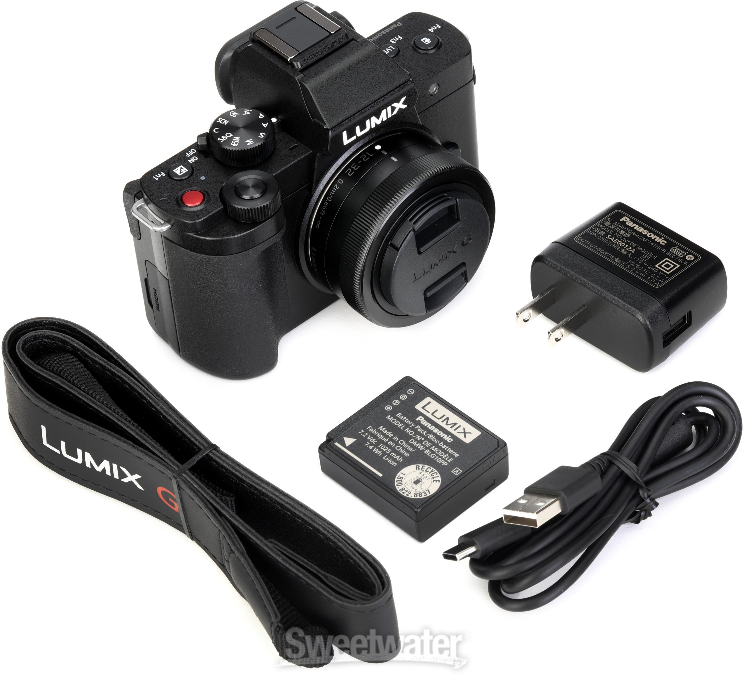 Panasonic Lumix G100D Mirrorless Camera with 12-32mm Lens