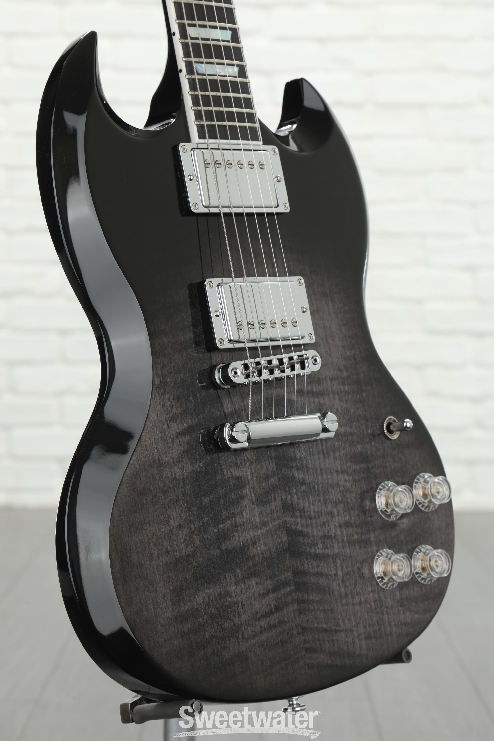 Gibson SG High Performance 2019 - Trans Ebony Fade | Sweetwater