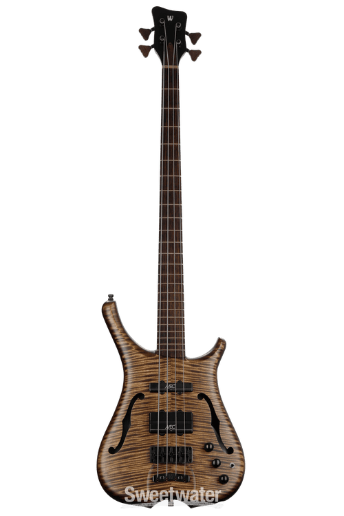 Warwick Masterbuilt Infinity 4-string Bass Guitar - Antique Tobacco  Transparent Satin