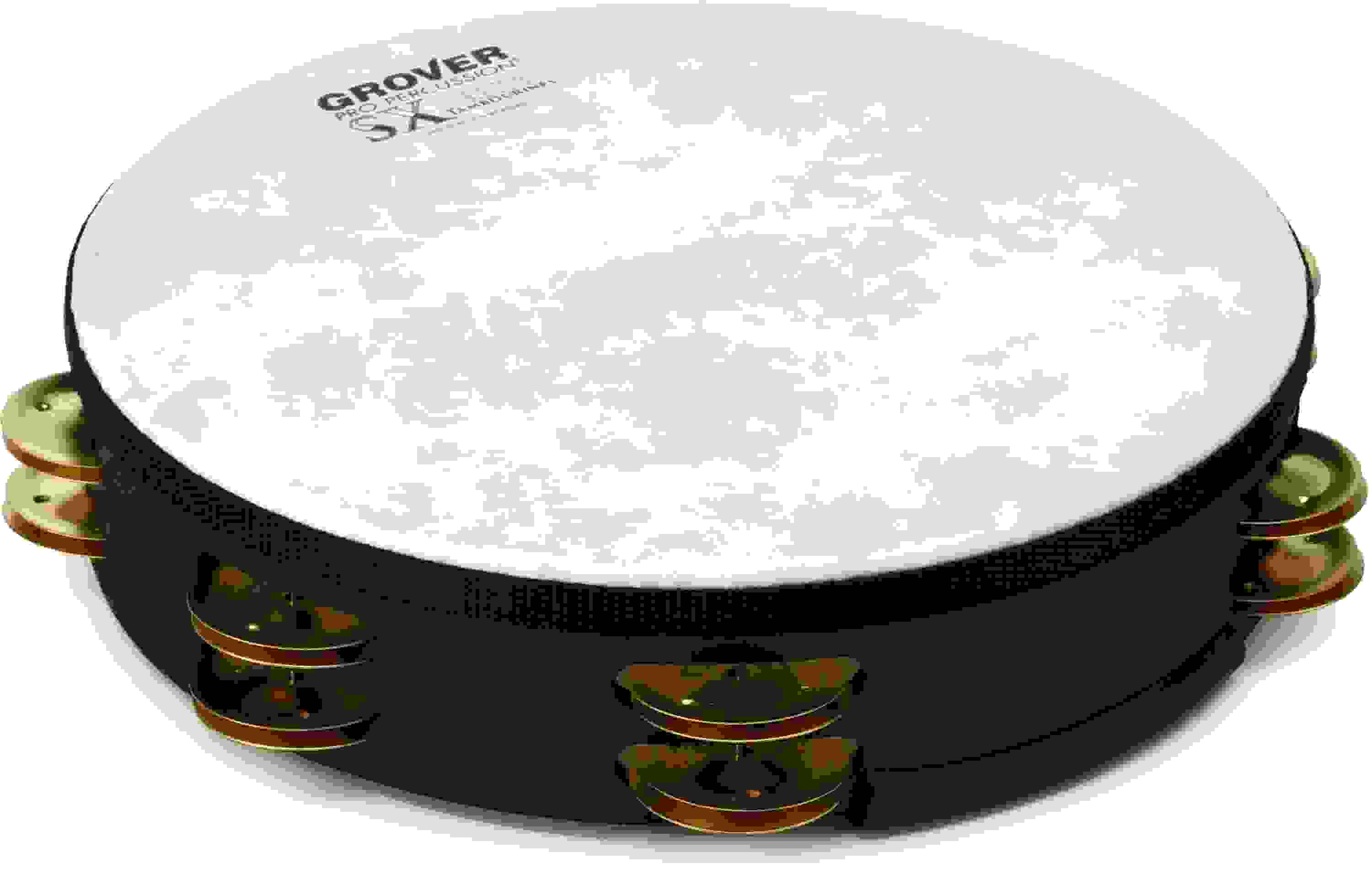 Grover Pro Percussion SX-BR SX Series 10-inch Double-row Tambourine - Black