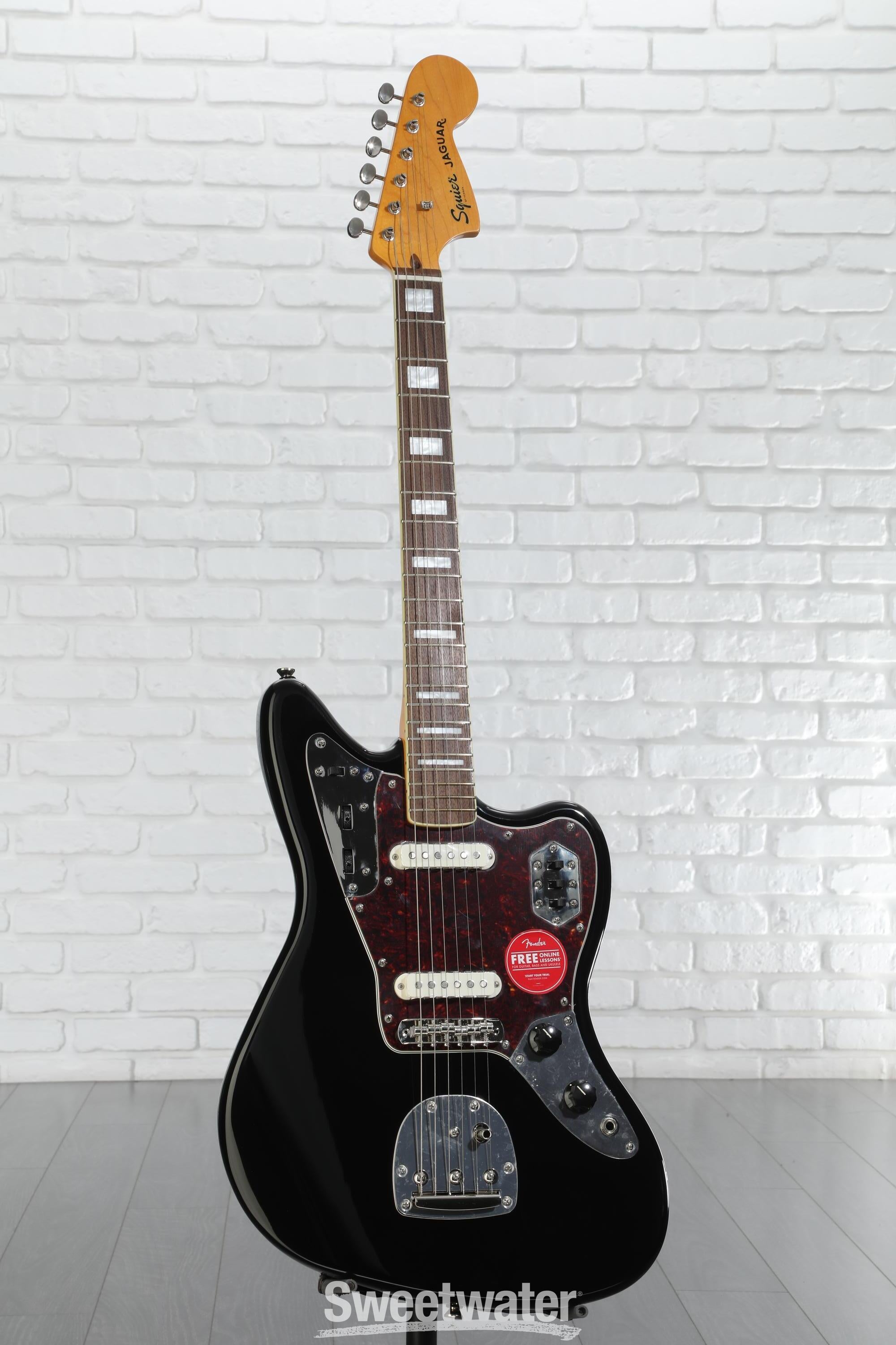 Squier Classic Vibe '70s Jaguar Electric Guitar, Black
