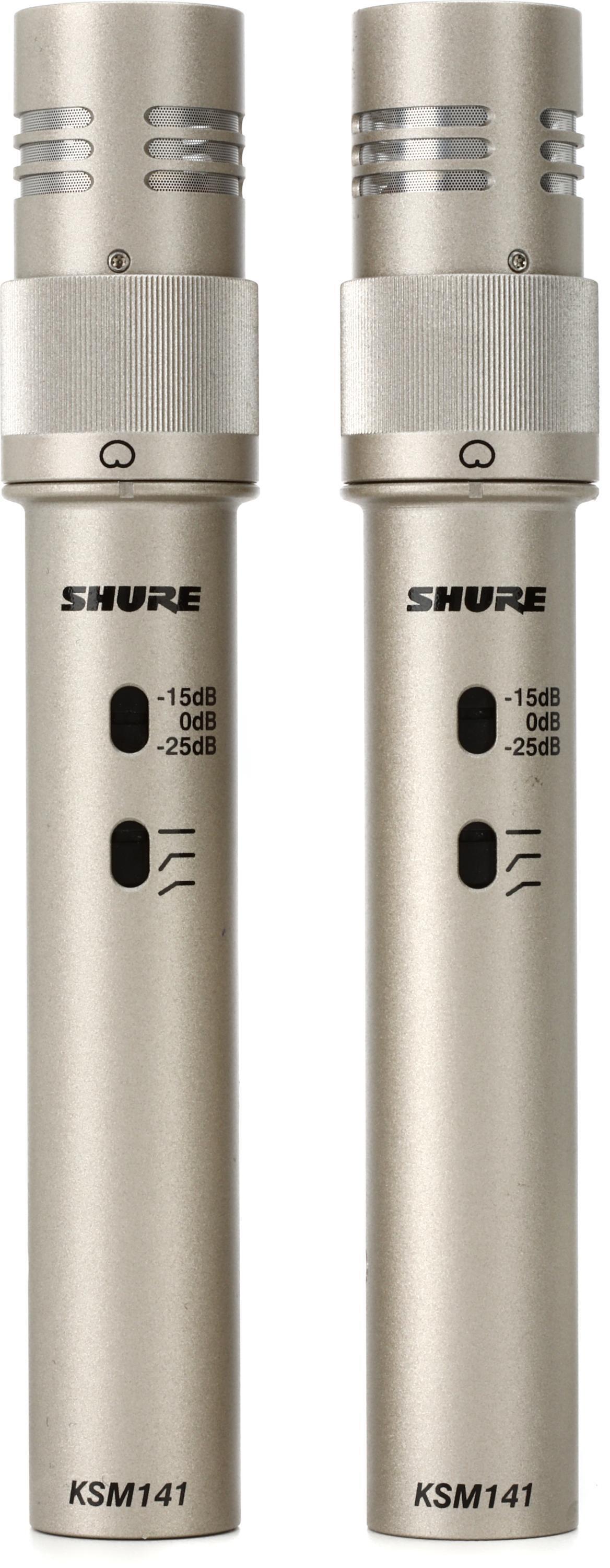 Bundled Item: Shure KSM141 Small-diaphragm Condenser Microphone - Stereo Pair