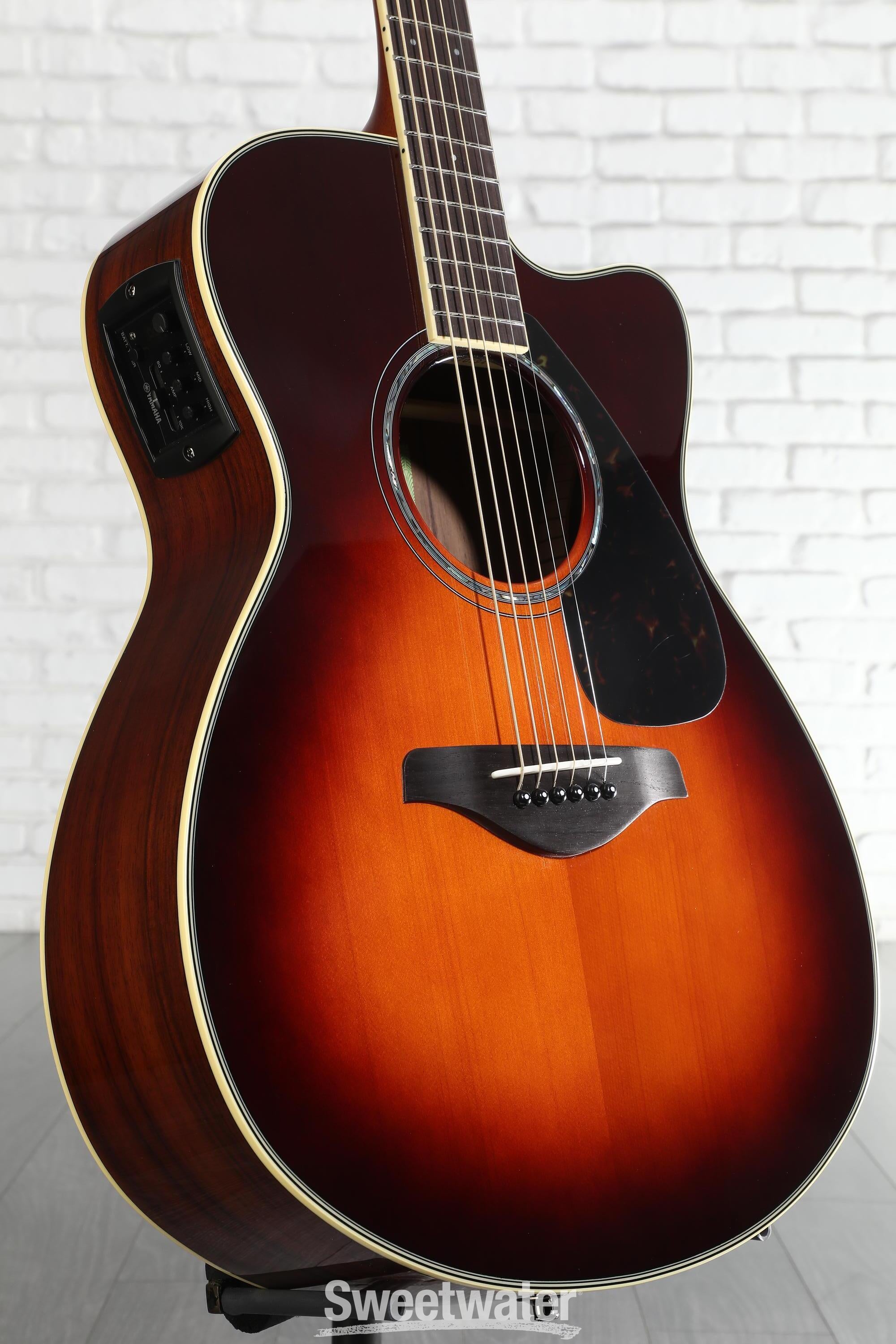 Photo of Yamaha FSX830C Concert Cutaway Acoustic-electric Guitar - Brown Sunburst