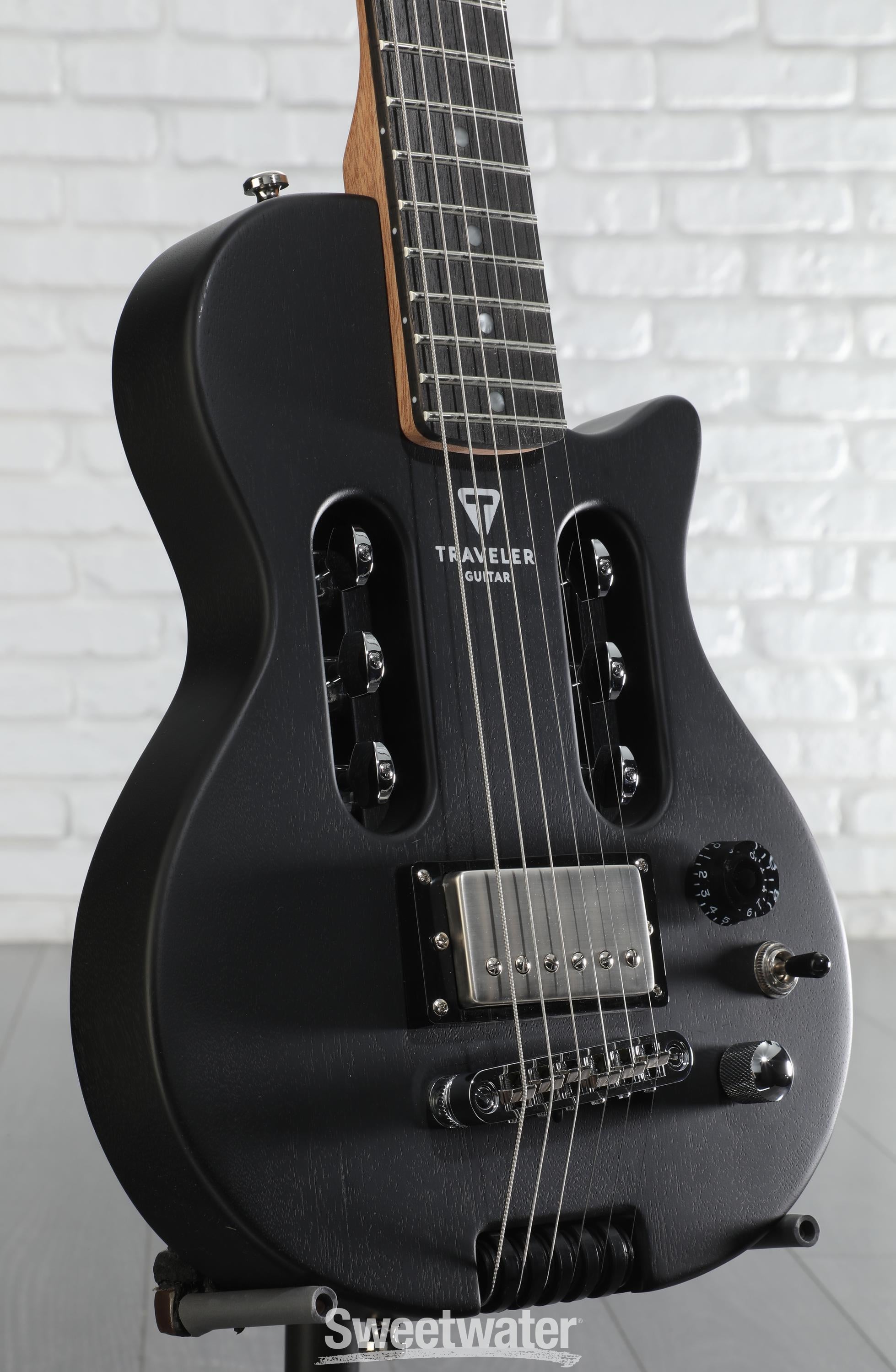 Traveler Guitar EG-1 Mod X Electric Guitar - Black Satin