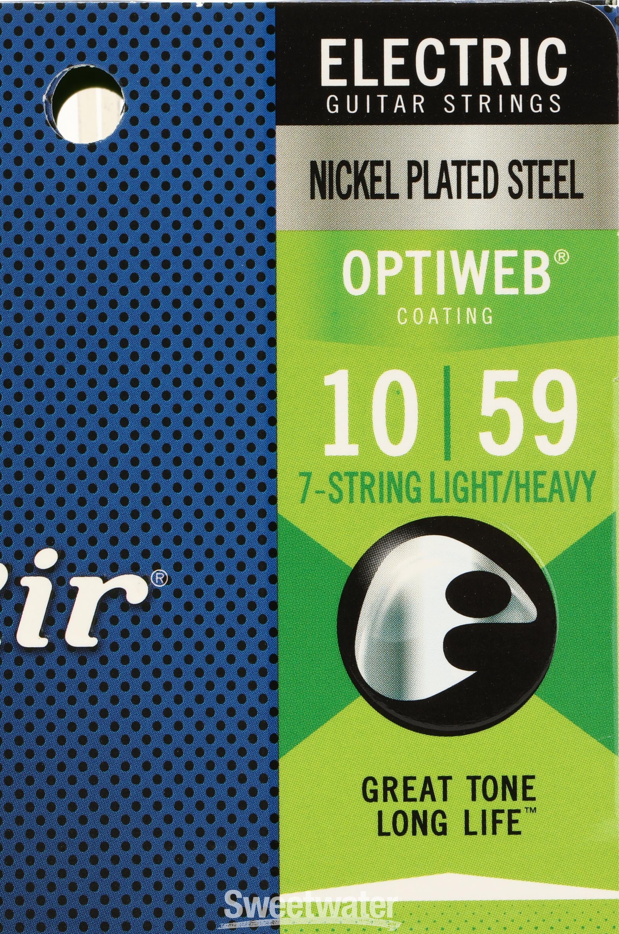 Elixir Strings 19074 Optiweb Electric Guitar Strings .010 .059