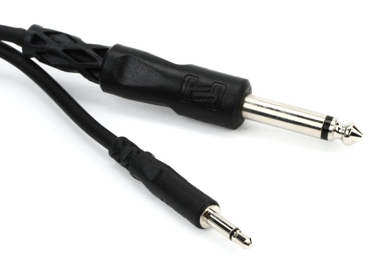 Hosa CMP-303 Interconnect Cable - 3.5mm TS Male to 1/4-inch TS Male - 3 foot