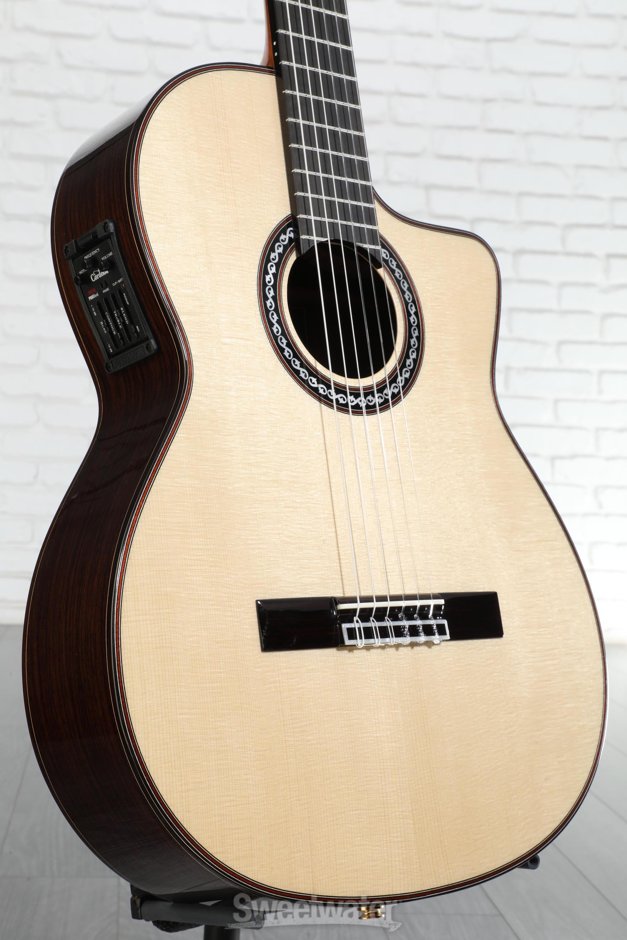 Cordoba GK Pro Negra Nylon String Acoustic-Electric Guitar