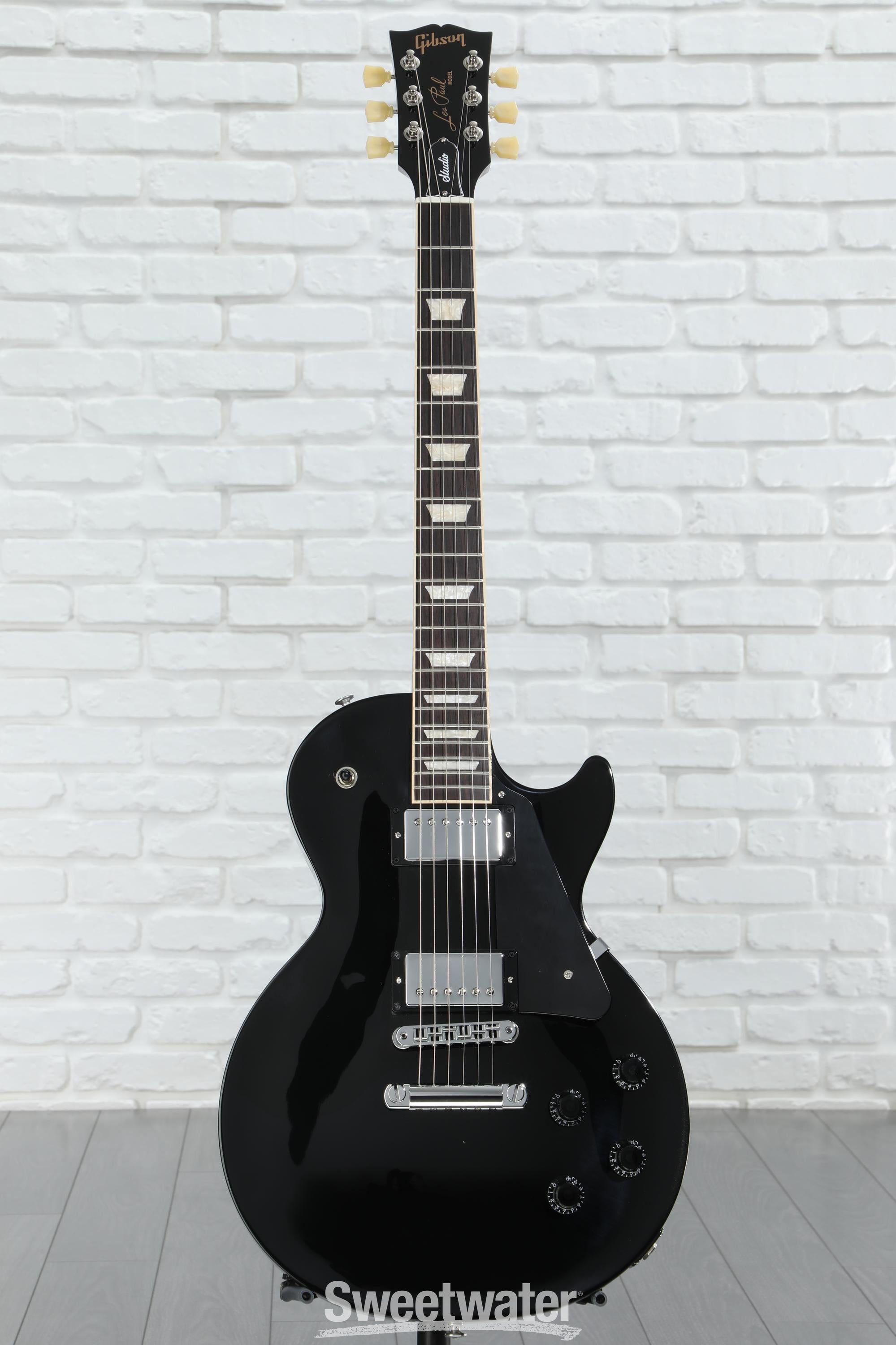 ギター Gibson USA Les Paul Studio Ebony Gibson Les Paul Studio Electric Guitar Ebony | Guitar Center