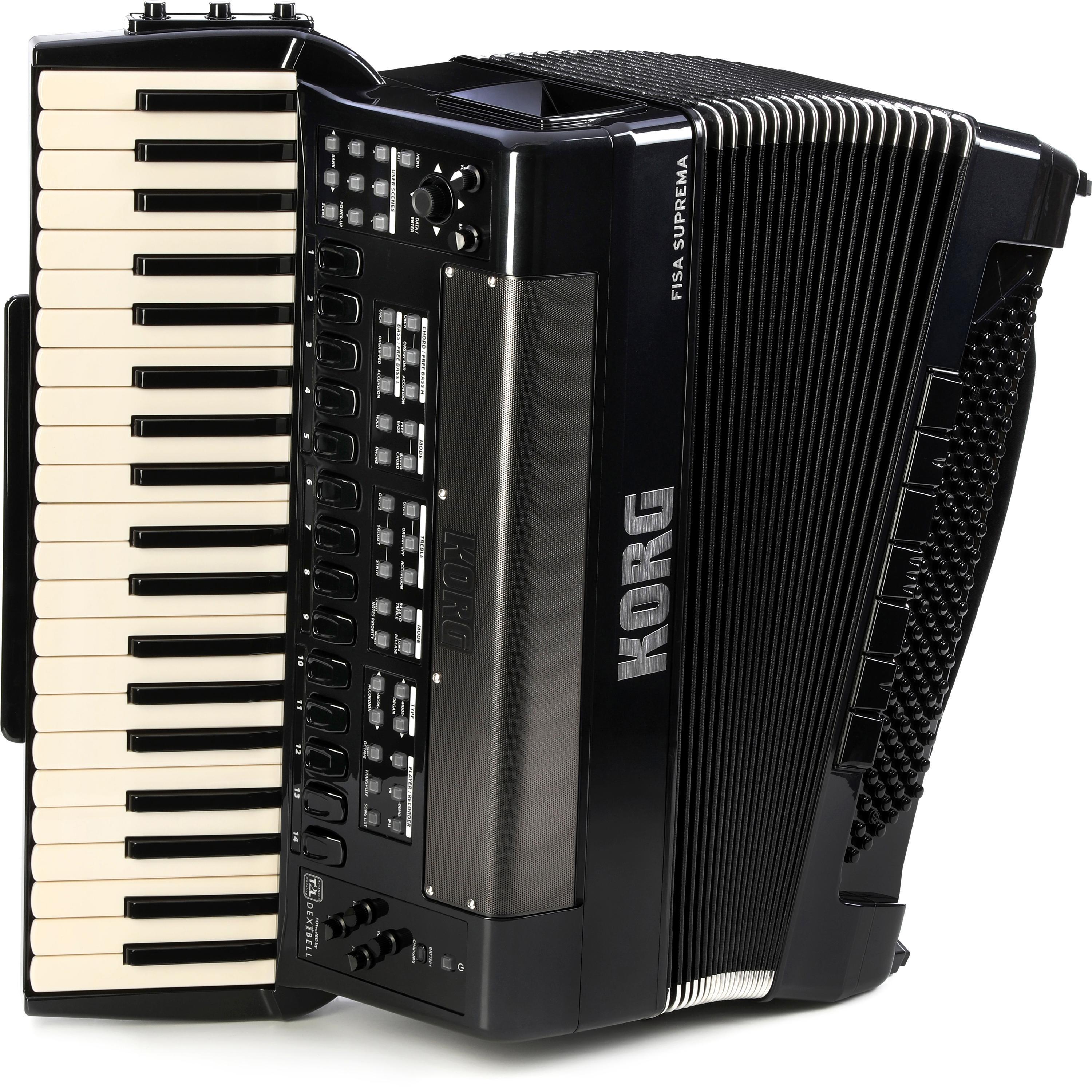 Korg FISA Suprema Piano Keyboard-type Digital Accordion | Sweetwater