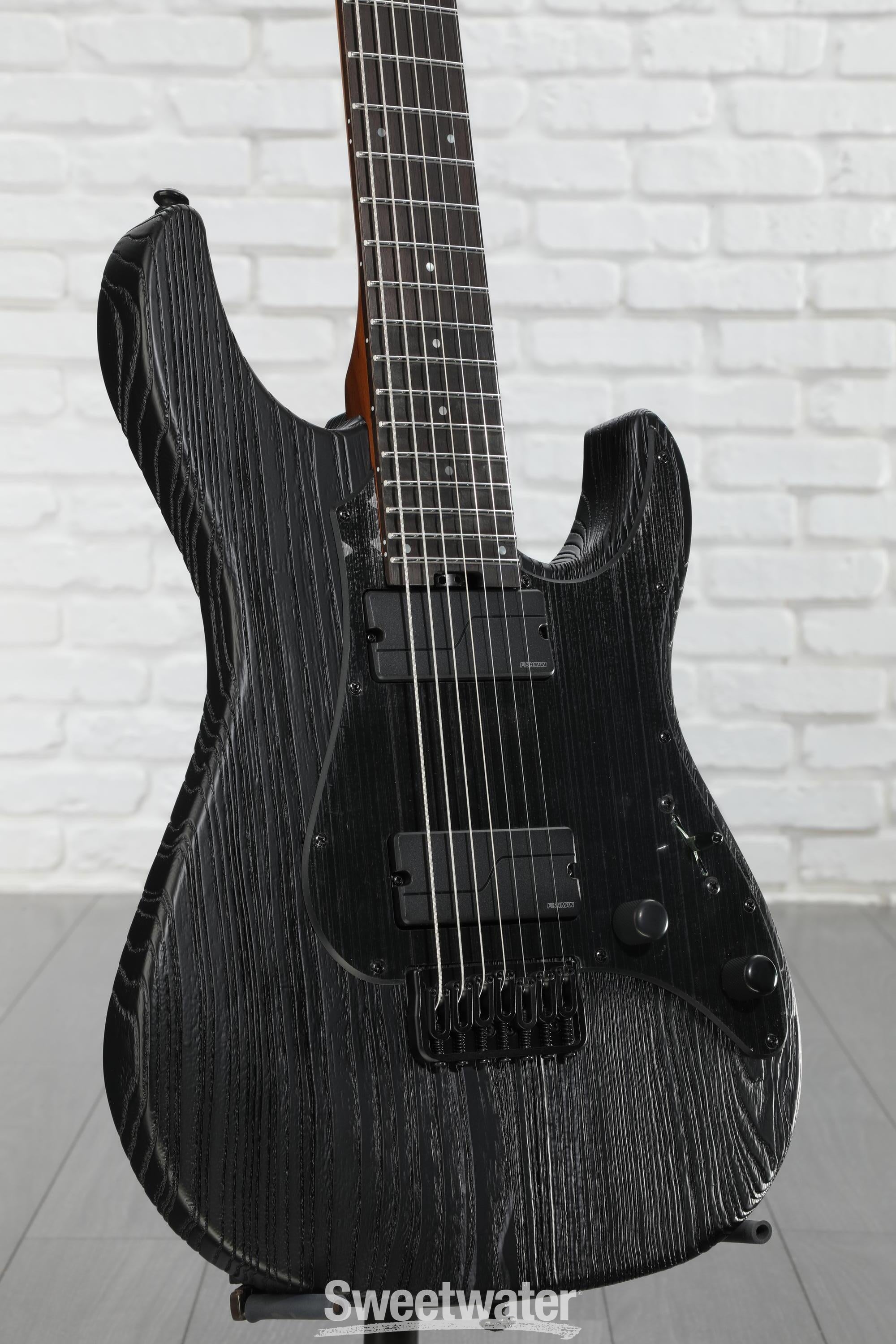 ESP LTD SN-1007 HT Baritone 7弦 ステンレスフレット ESP LTD SN-1007 HT Baritone Electric Guitar - Black Blast