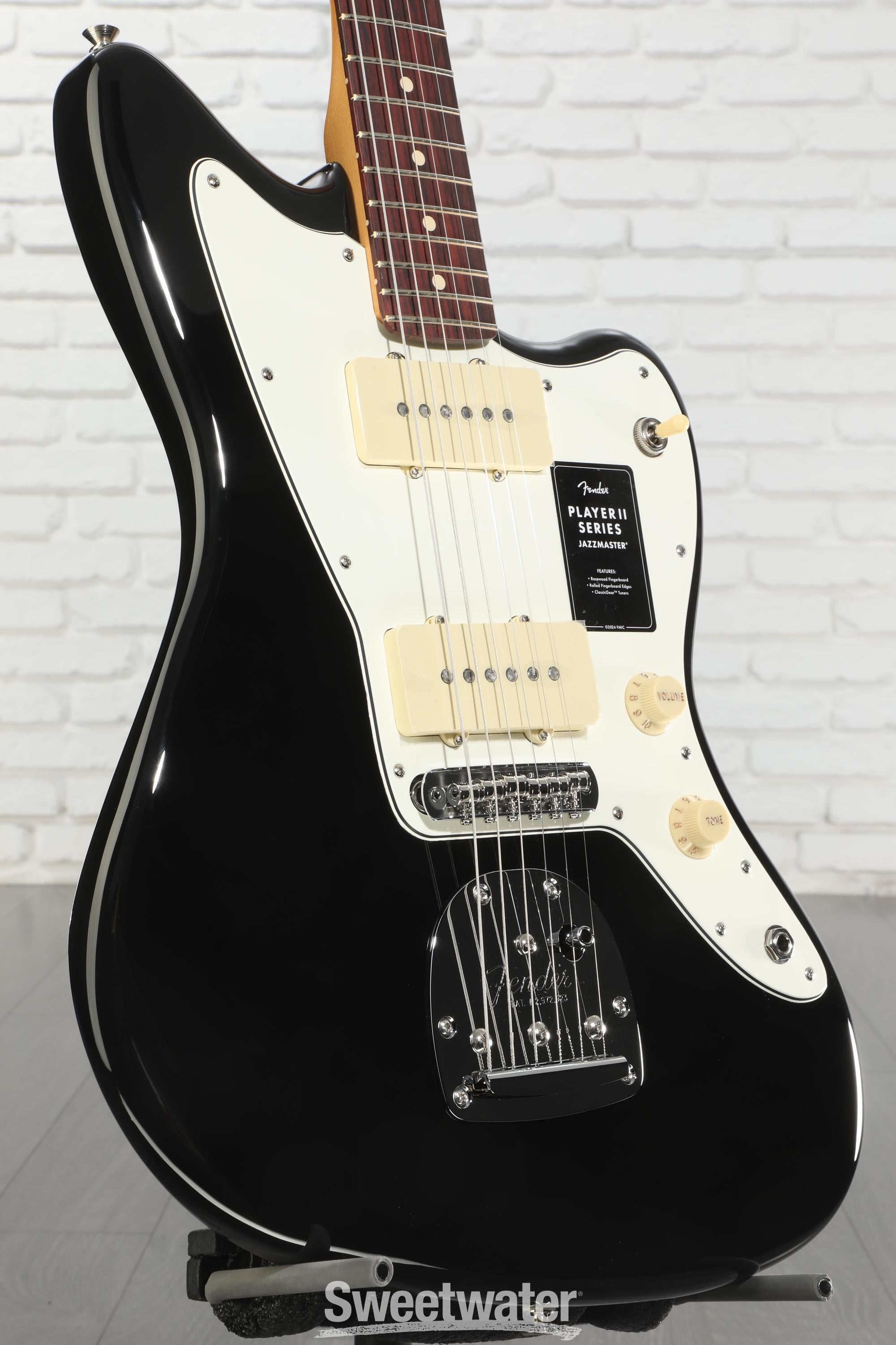 Fender Player II Jazzmaster Electric Guitar - Black | Sweetwater