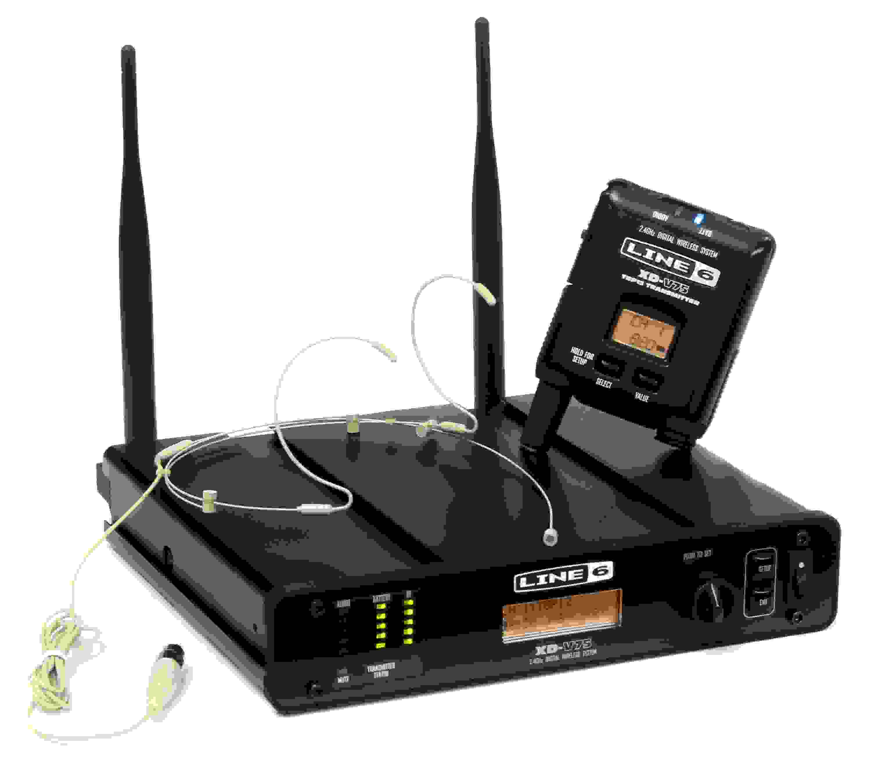 Line 6 XD-V75HS Digital Wireless Headset Microphone System - Tan