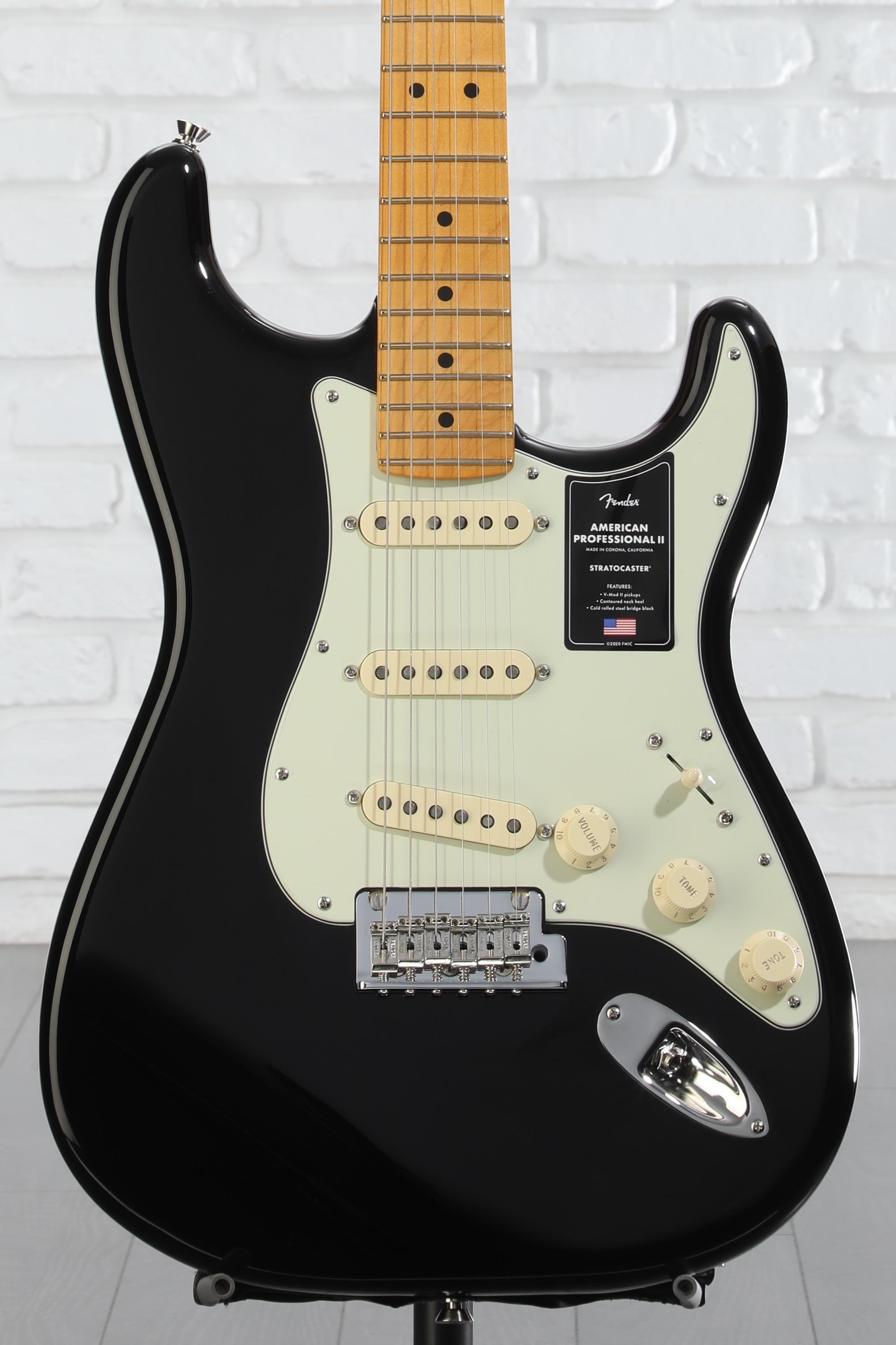 ギター Fender USA American Professional Fender American Professional II Stratocaster - Black with