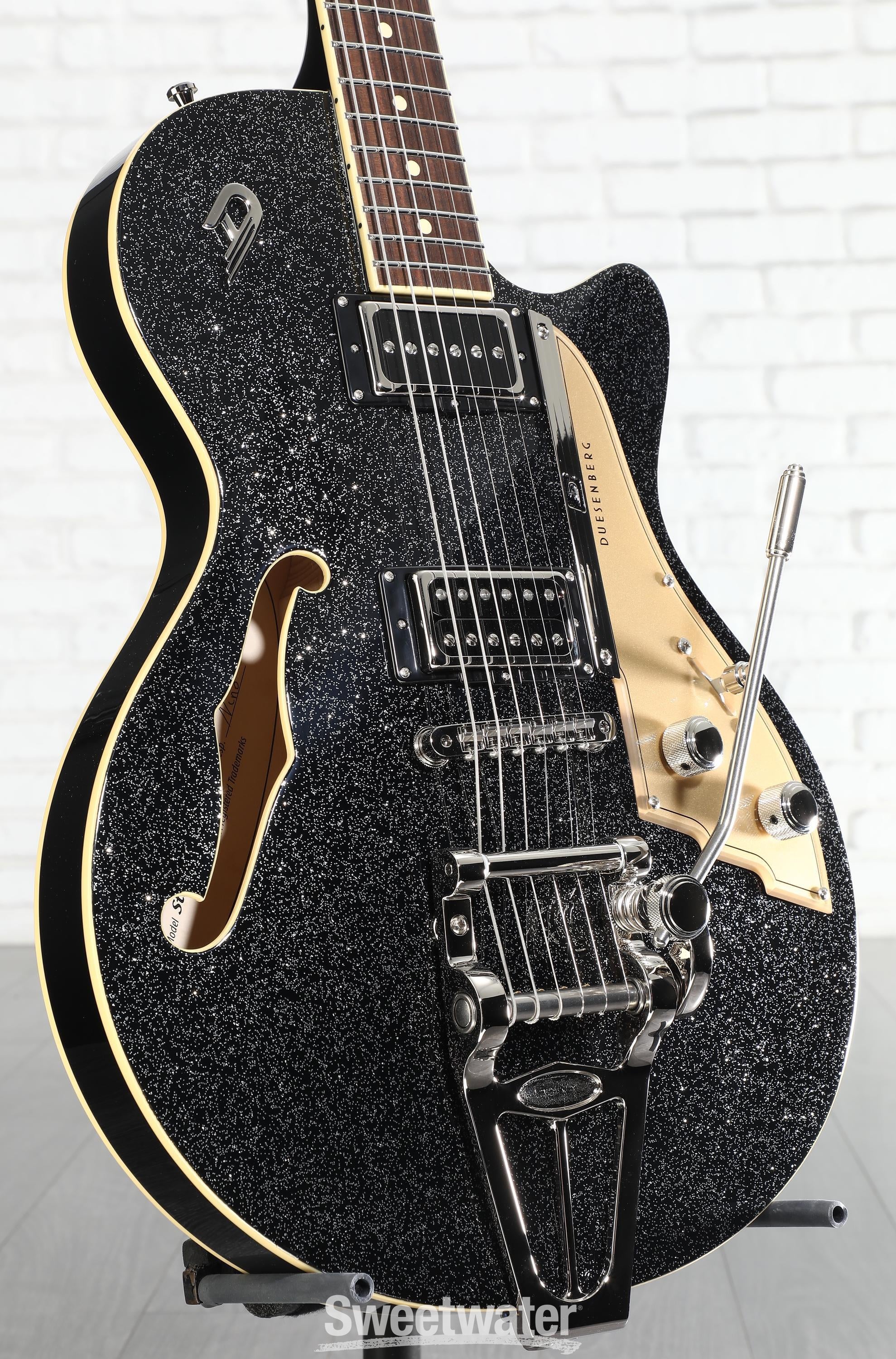 Duesenberg Starplayer TV Semi-hollowbody Electric Guitar - Black