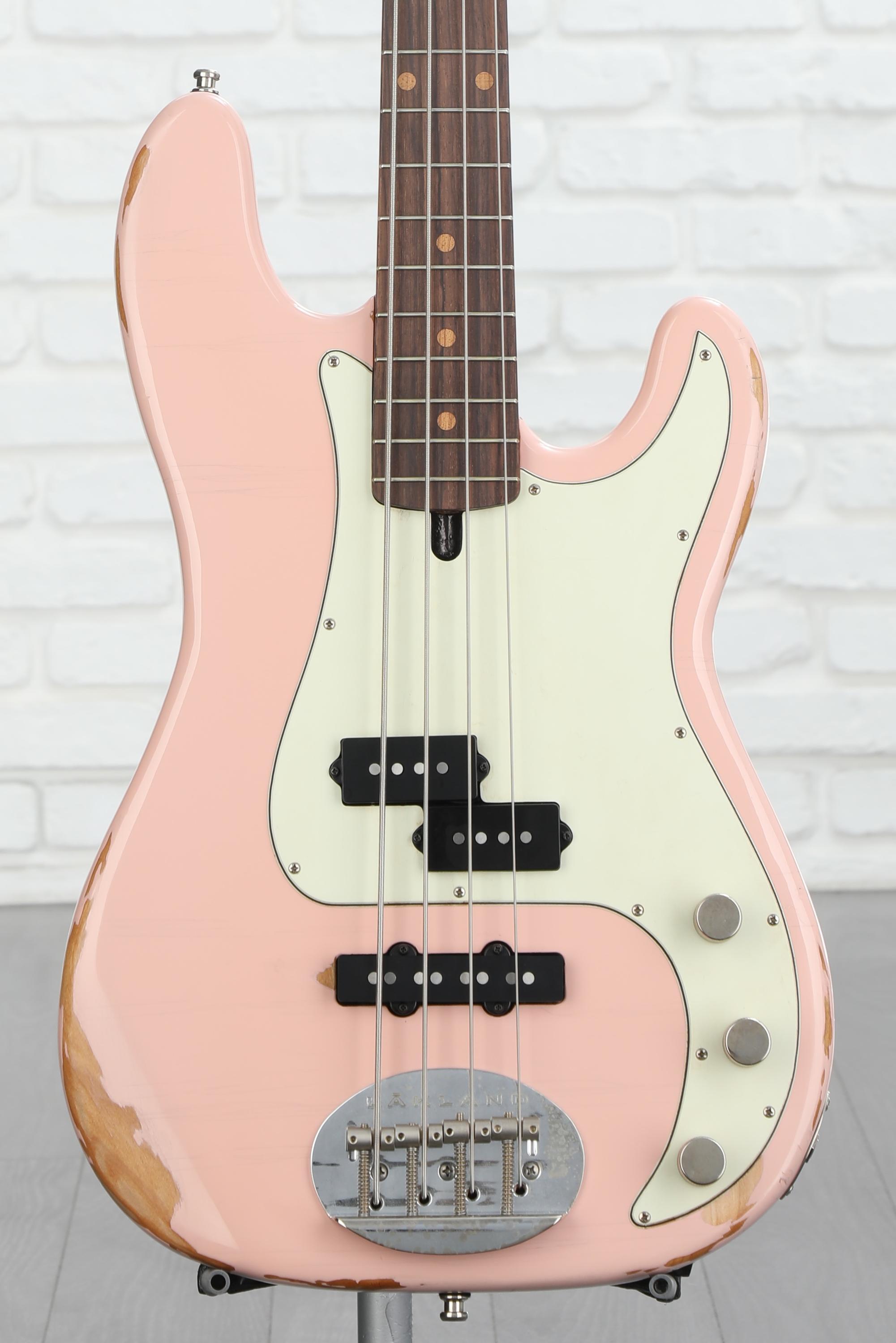 Lakland USA Classic 44-64 PJ Aged Bass Guitar - Shell Pink - Sweetwater ...