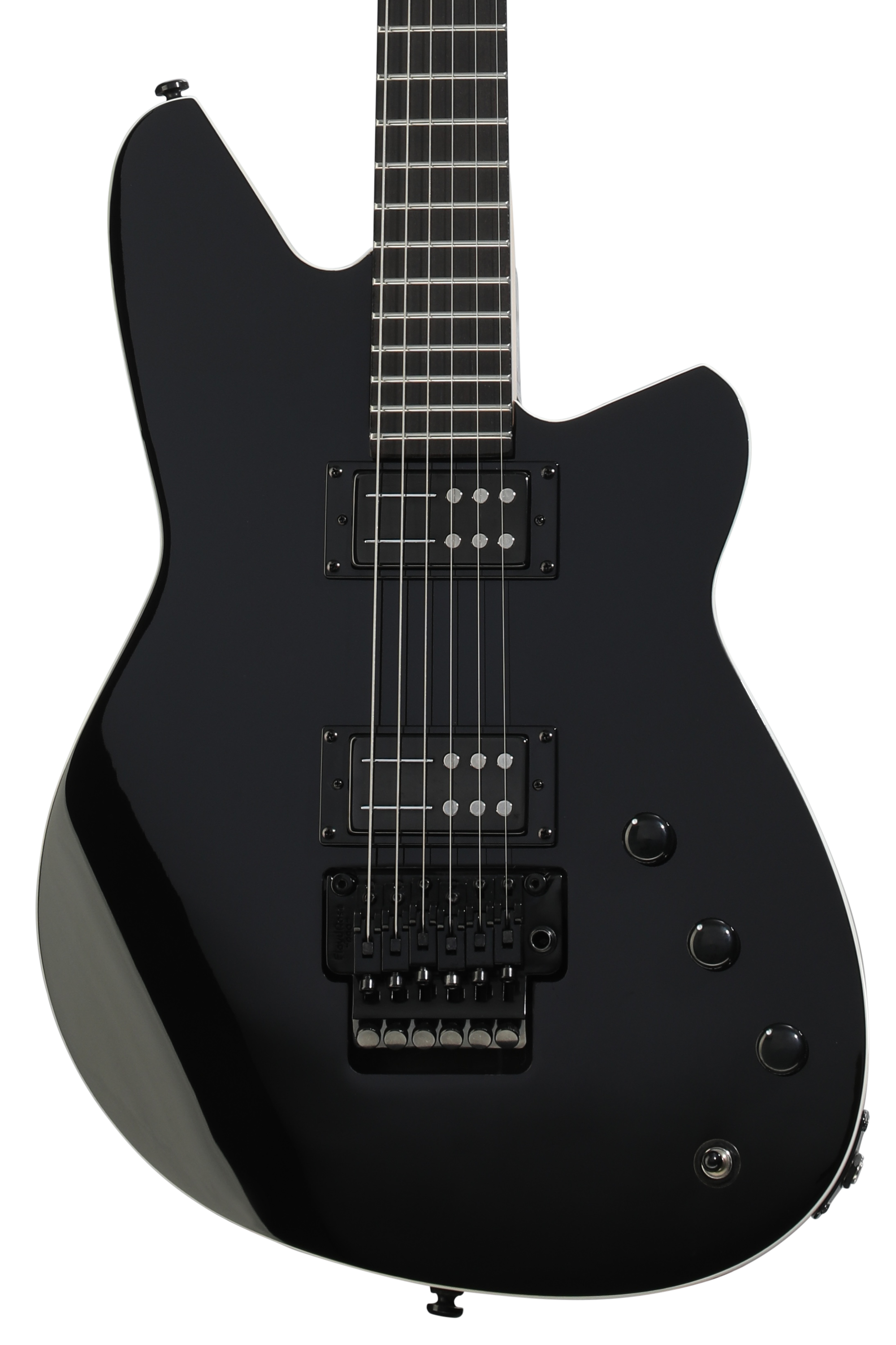 Reverend Kingbolt Blackout Electric Guitar - Midnight Black