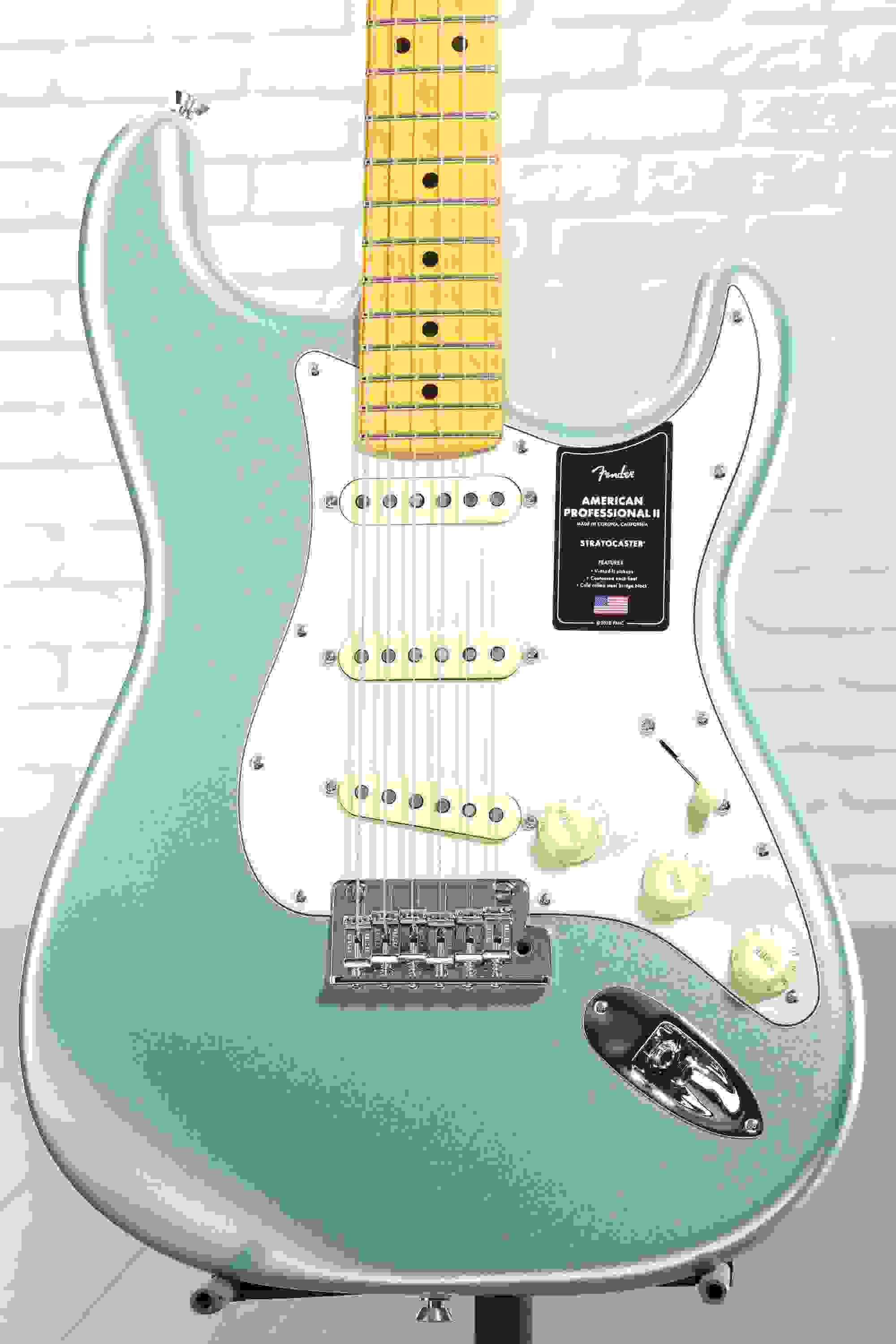 Fender American Professional II Stratocaster - Mystic Surf Green with Maple Fingerboard