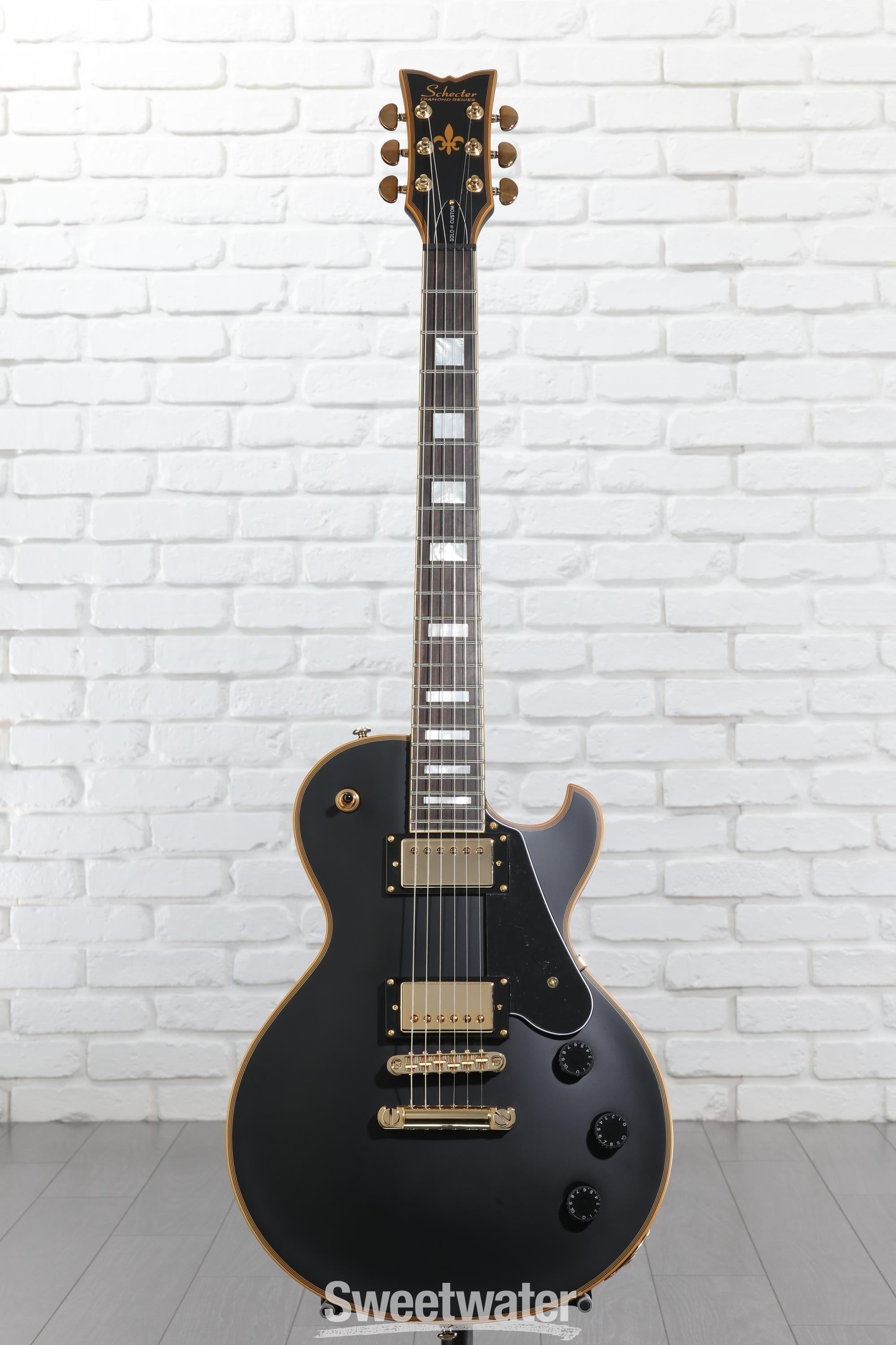 Schecter Solo-II Custom Electric Guitar - Aged Black Satin