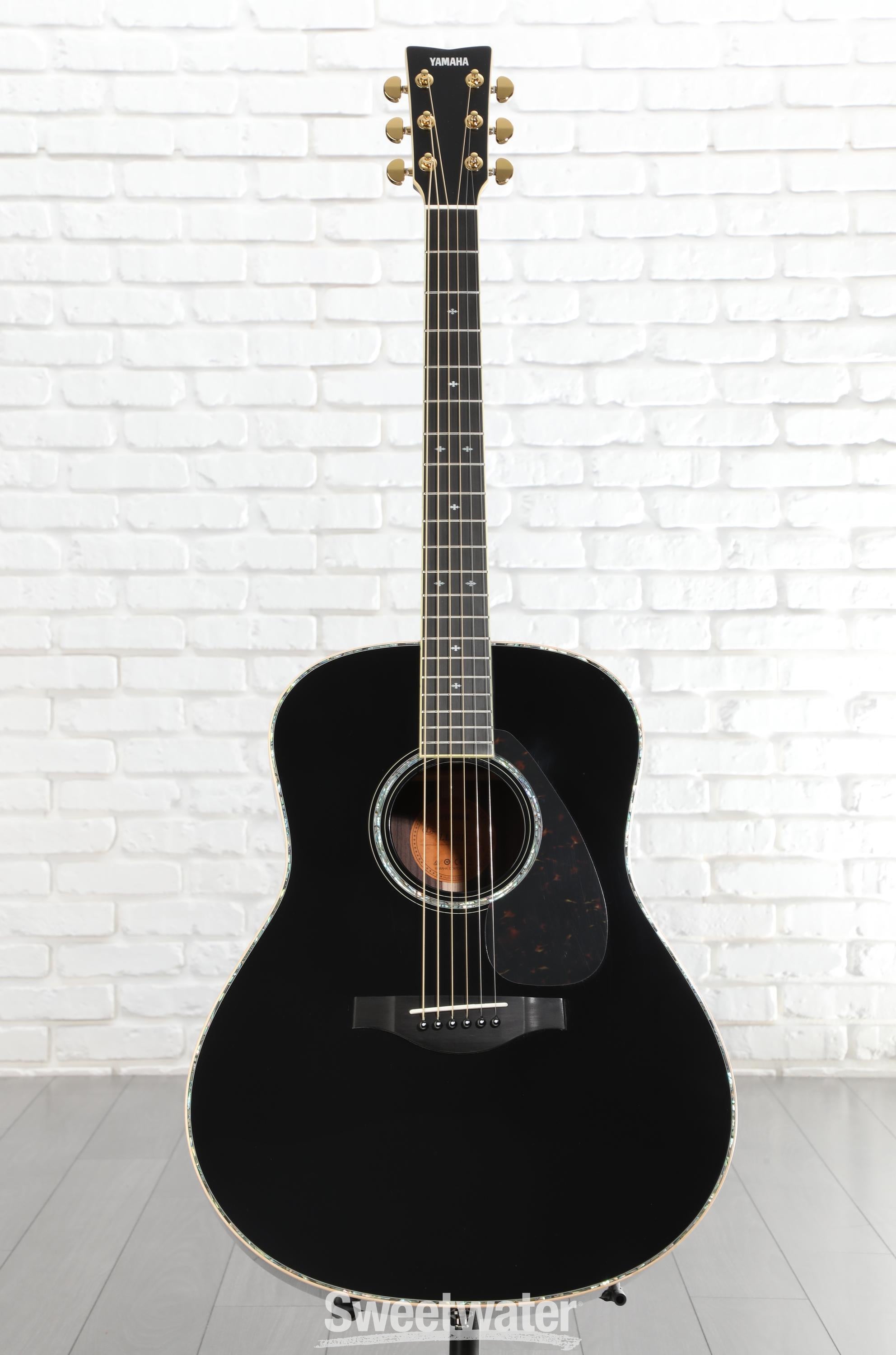 Yamaha LL16D ARE Original Jumbo Acoustic-electric Guitar - Black