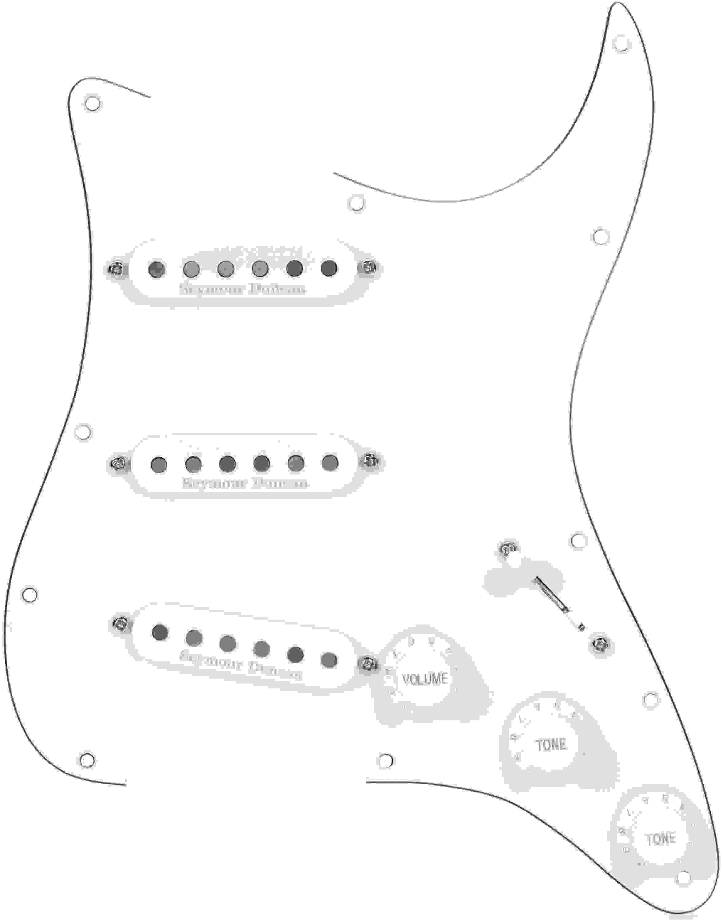 Seymour Duncan Classic Fully Loaded Liberator Pickguard for Strat ...