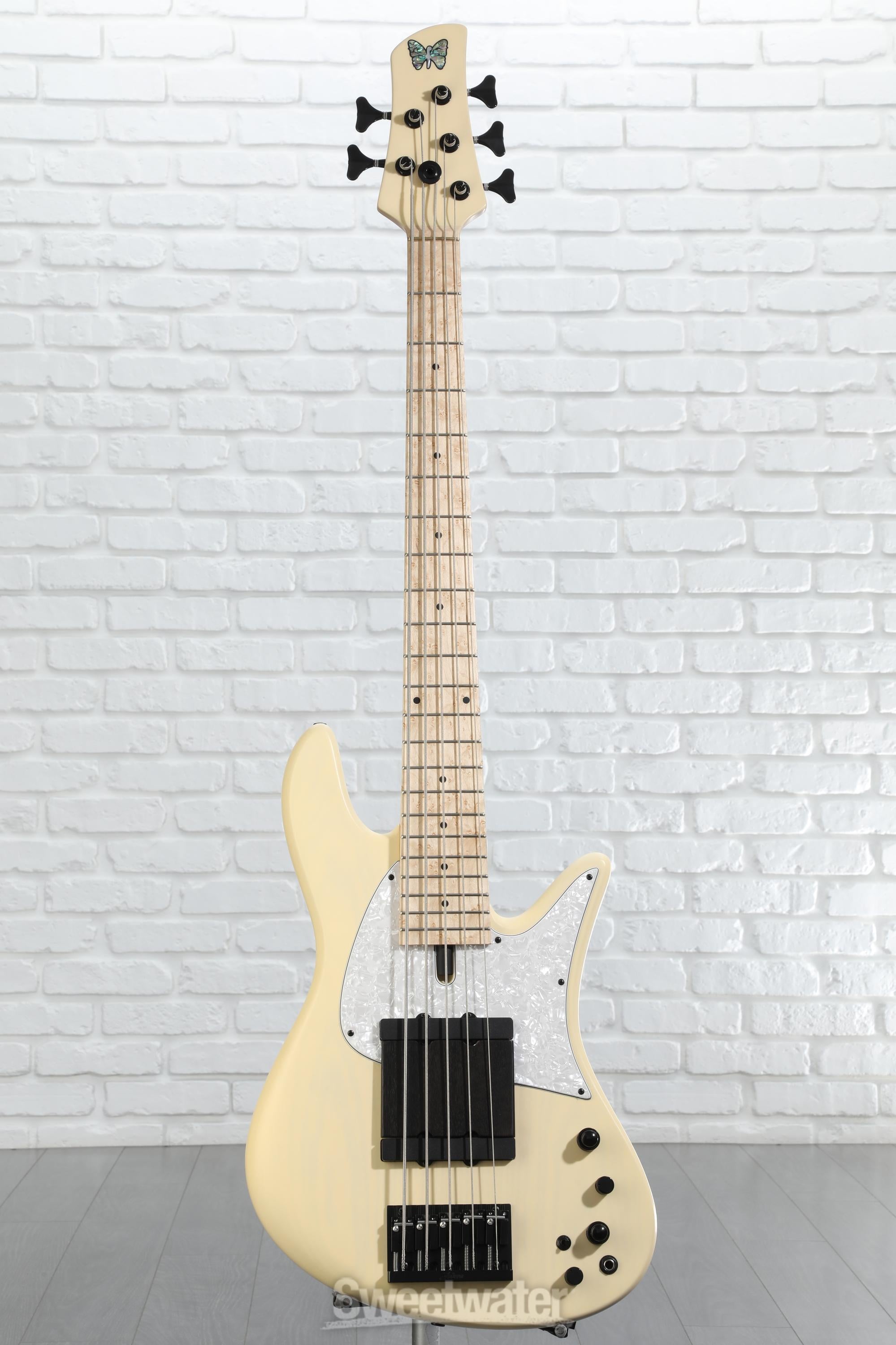 Fodera Joey Lauricella Standard 5-string Bass Guitar - Satin Transparent Cream