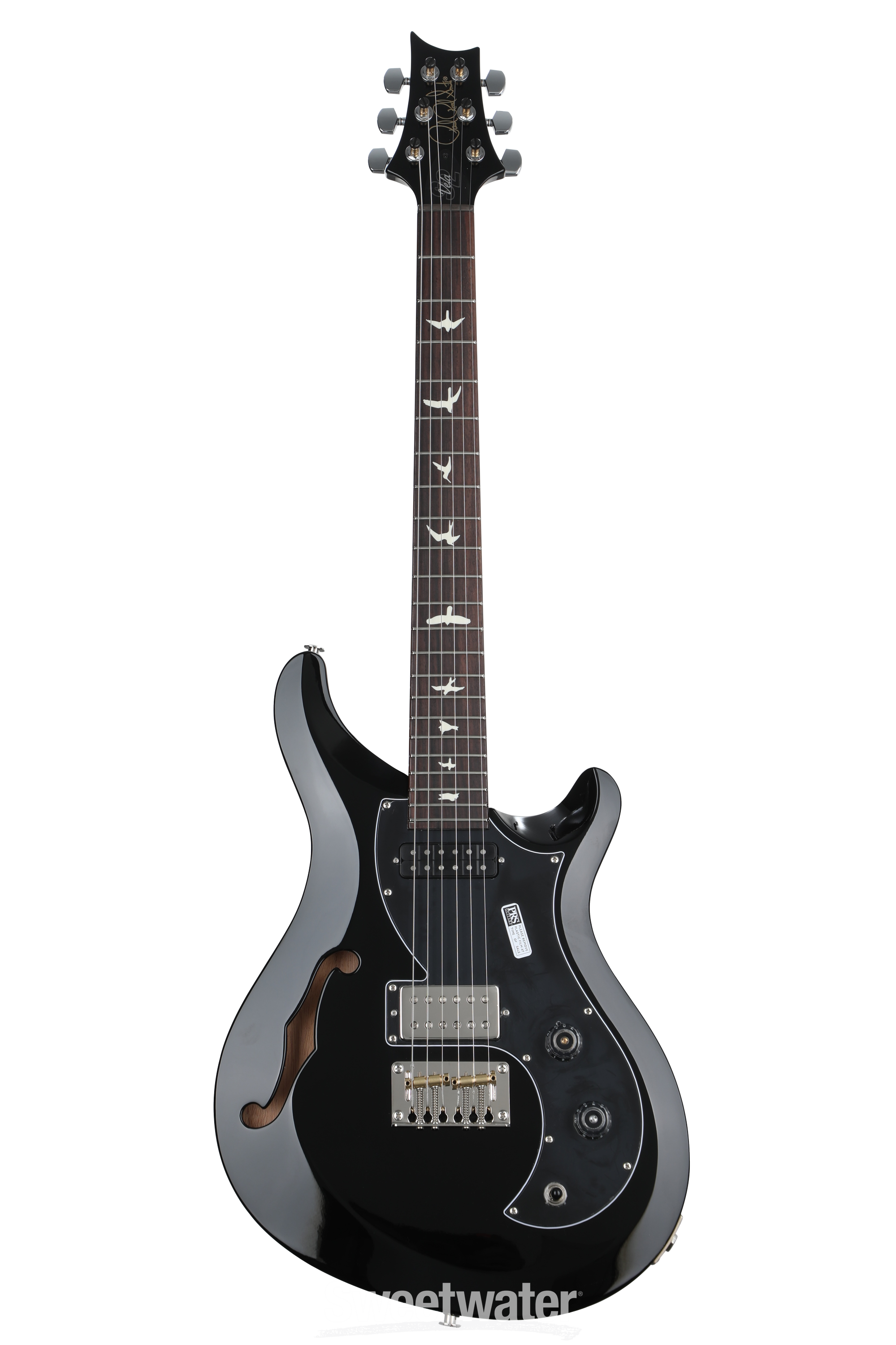 ギター PRS S2 Vela semi hollow telecaster PRS S2 Vela Semi-Hollow Electric Guitar - Black | Sweetwater