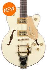 Photo of Gretsch Electromatic Chris Rocha Broadkaster Jr. Semi-hollowbody Electric Guitar - Vintage White, Bigsby Tailpiece