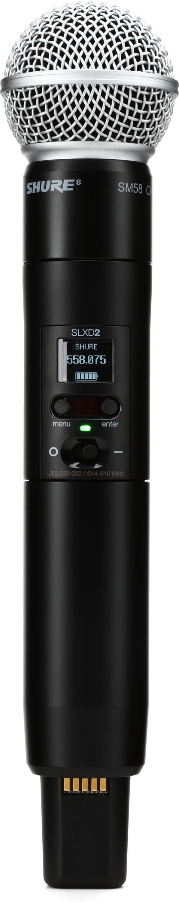 Shure SM58 ② Shure SLXD24D/SM58 Digital Wireless Dual Handheld System