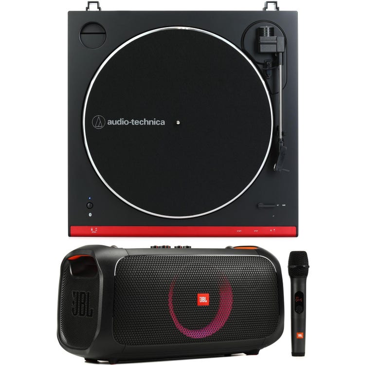 Audio-Technica - Black - AT-LP60XBT Fully Automatic Bluetooth Belt-Drive DJ  Turntable