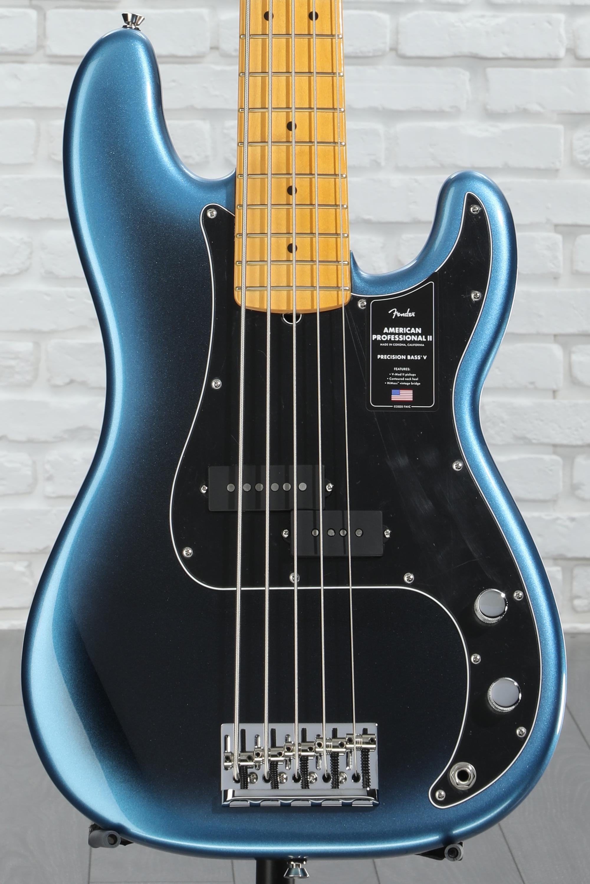 堅実な究極の II Professional American Fender Precision Dark - V Bass ベース