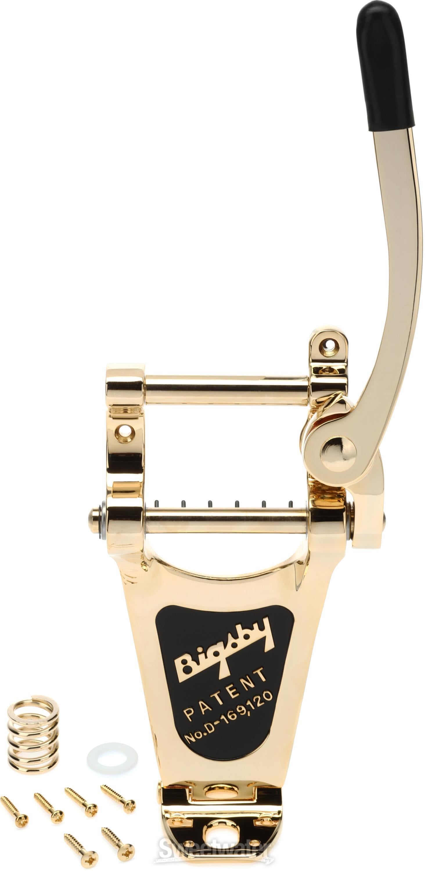 Bigsby B7 Vibrato Tailpiece for Archtop Guitars - Gold