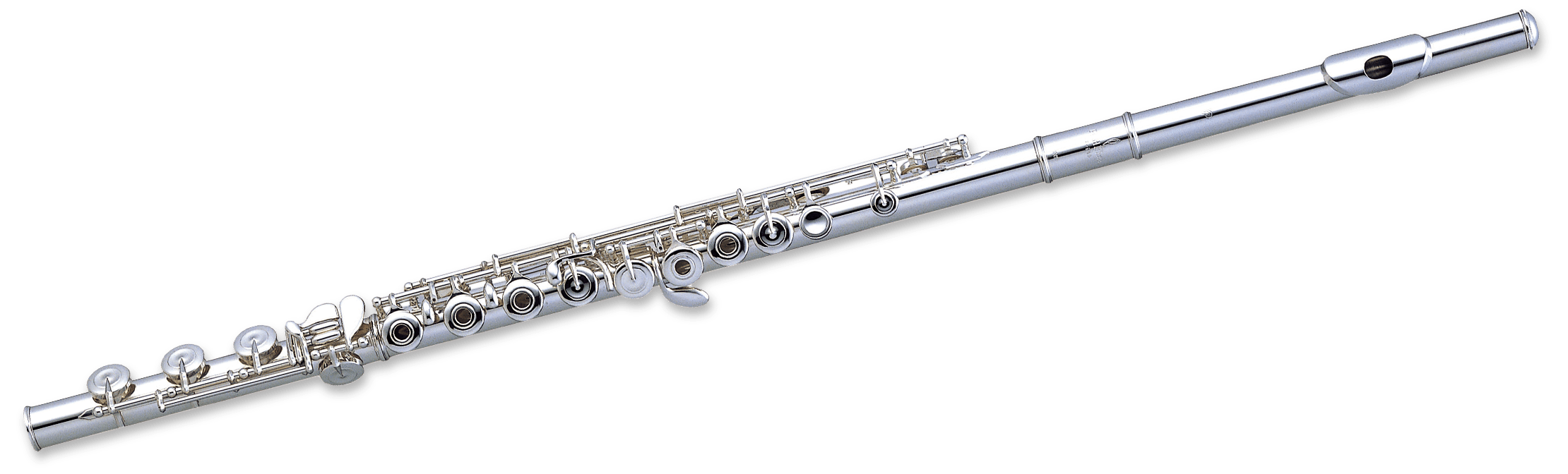 Pearl Flutes 525RBE1RB Quantz Series Intermediate Flute - Silver Lip Plate  and Riser