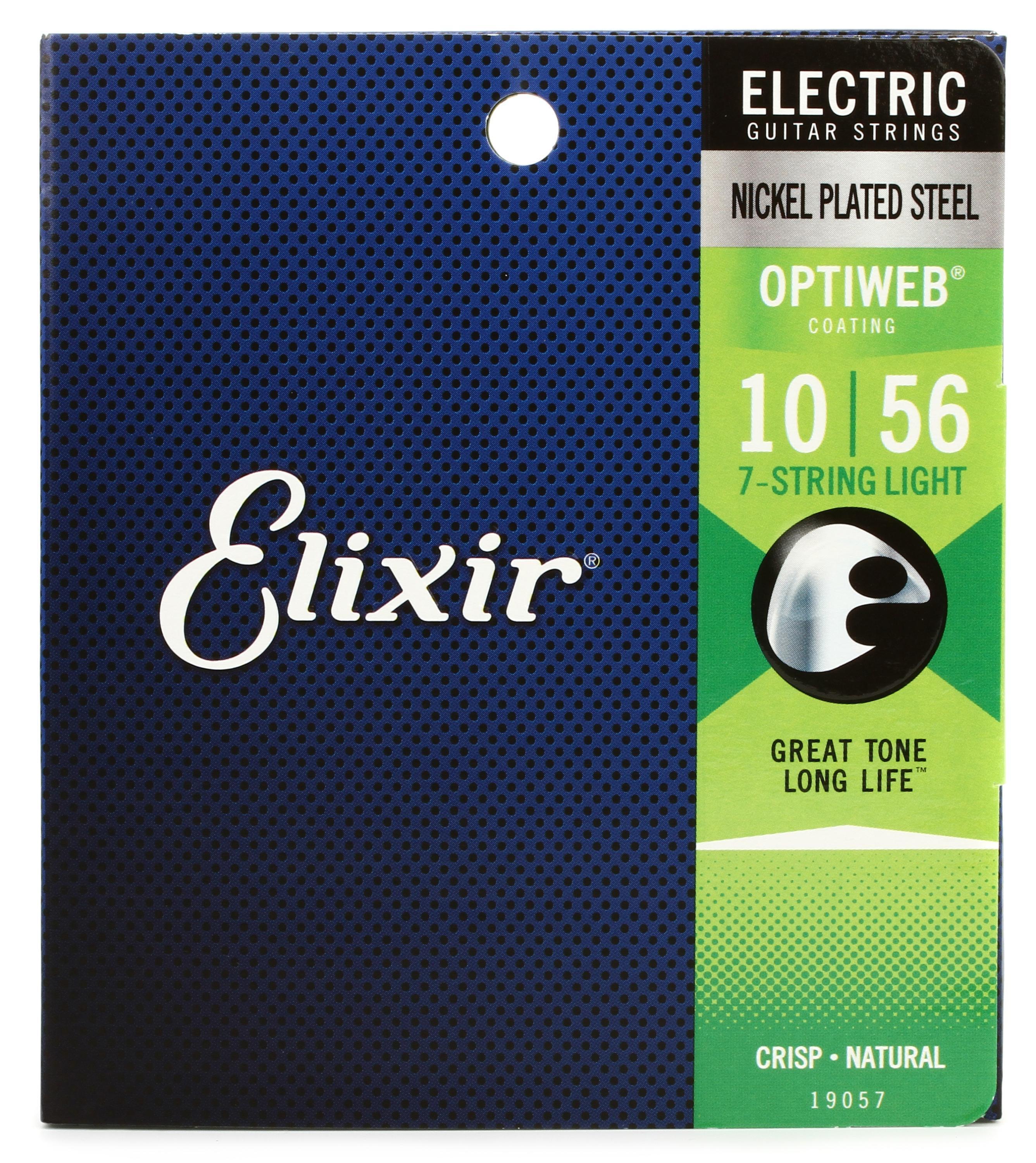 Elixir Strings 19057 Optiweb Electric Guitar Strings .010 .056