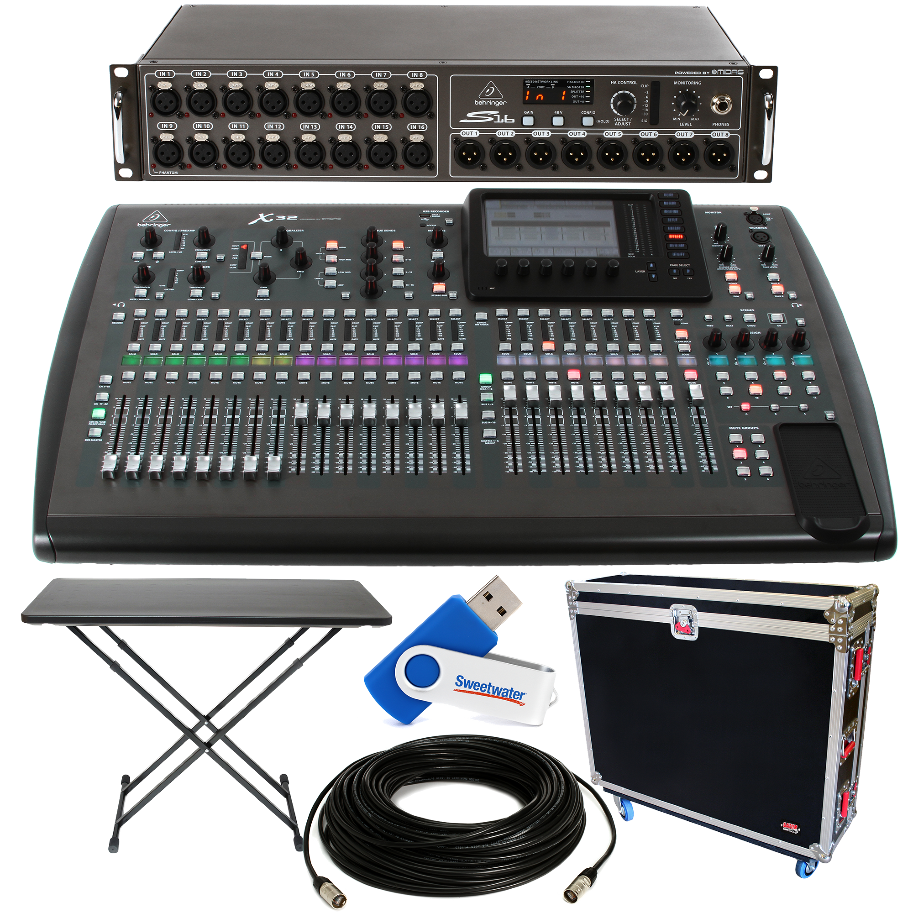 Behringer X32 32-channel Digital Mixer Package - w/Tour Hard Case