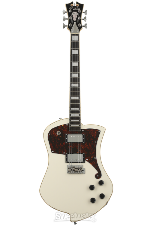 D'Angelico Premier Ludlow Electric Guitar - Antique White with 