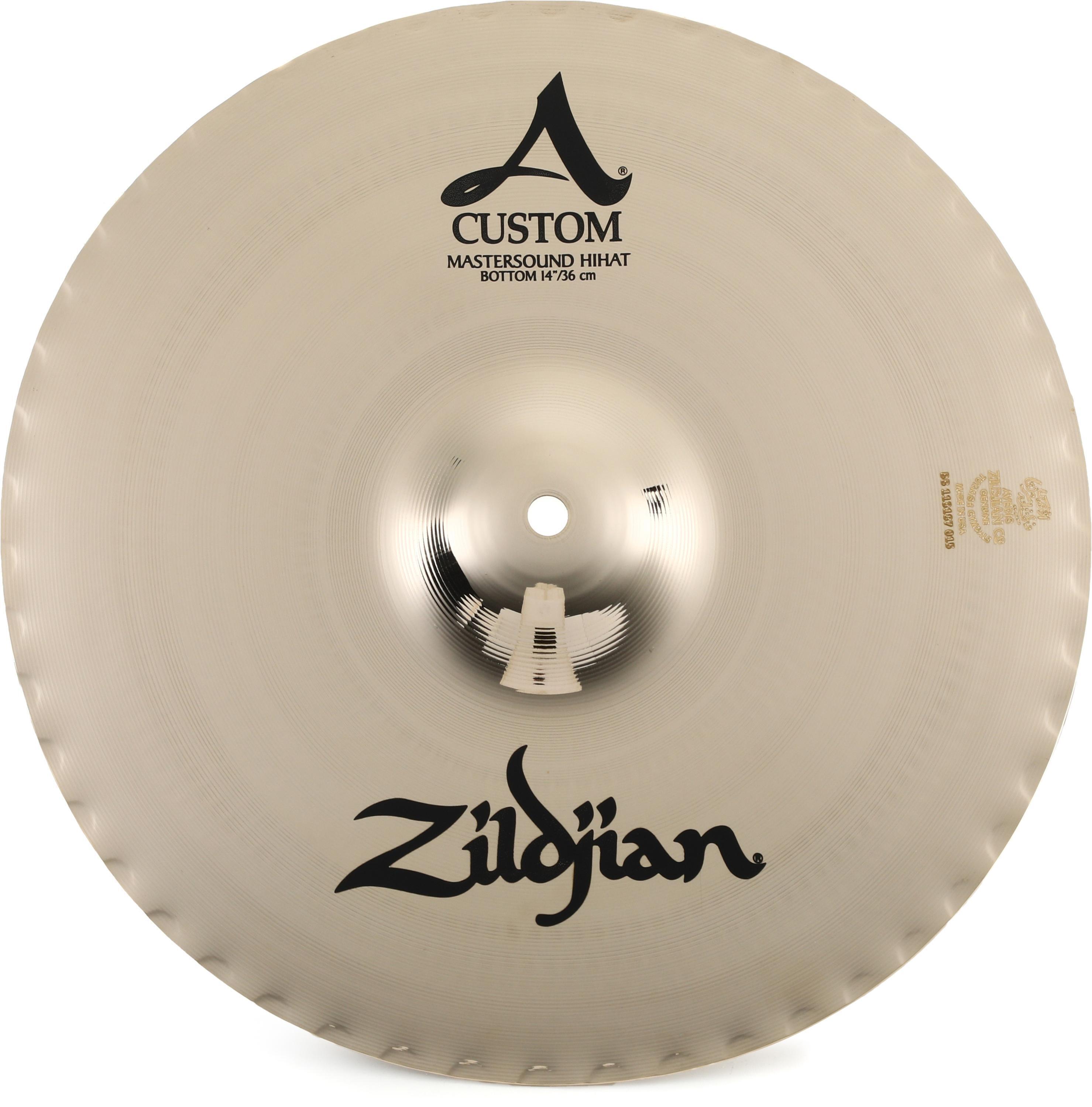 Zildjian 14 inch A Custom Mastersound Hi-hat Bottom Cymbal Sweetwater