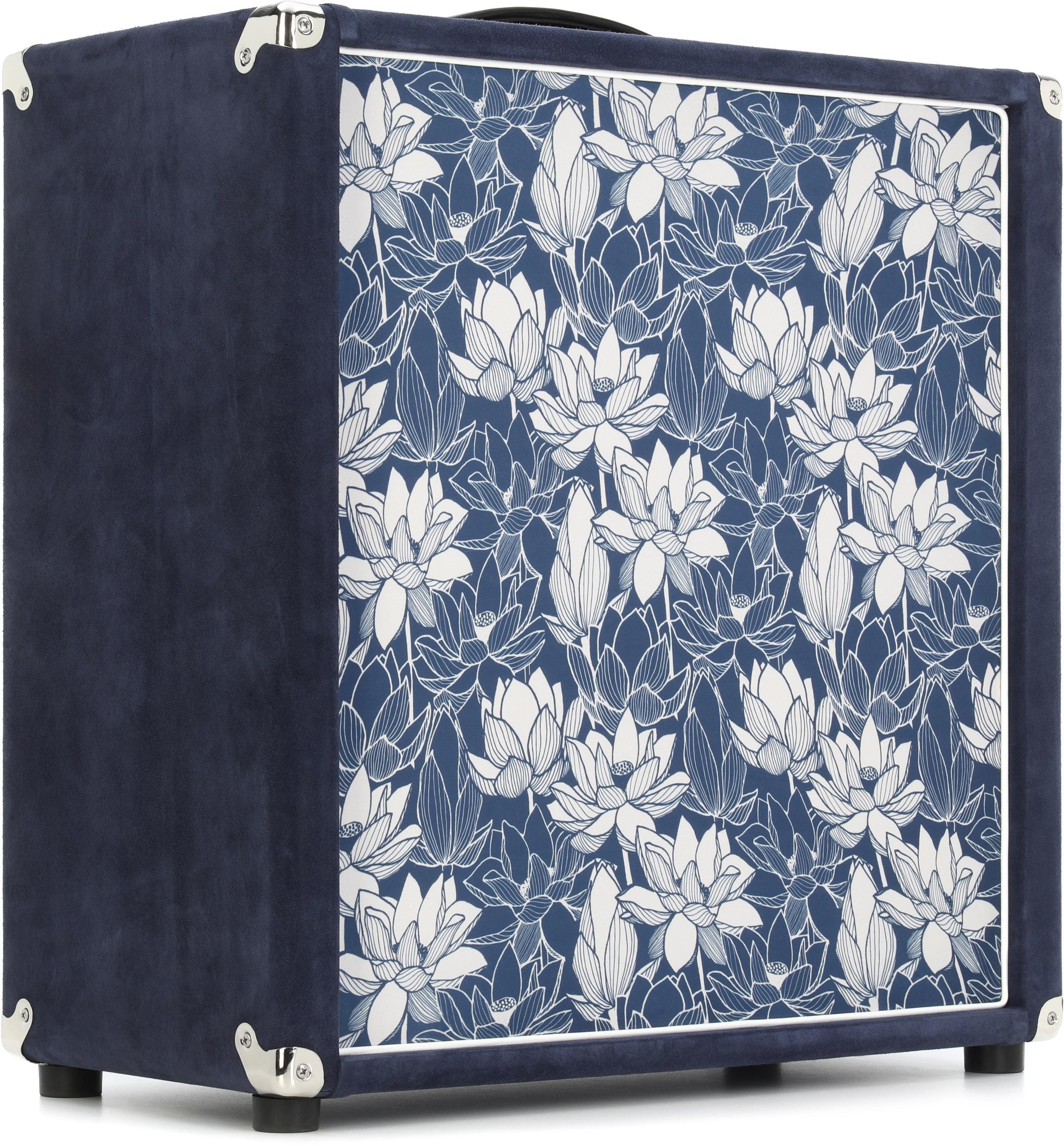 Photo of Amplified Nation 2 x 12-inch Speaker Cabinet Square - Navy Suede