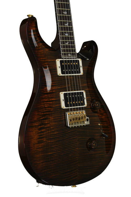 PRS Custom 24 30th Anniversary, 10-Top - Black Gold Burst | Sweetwater