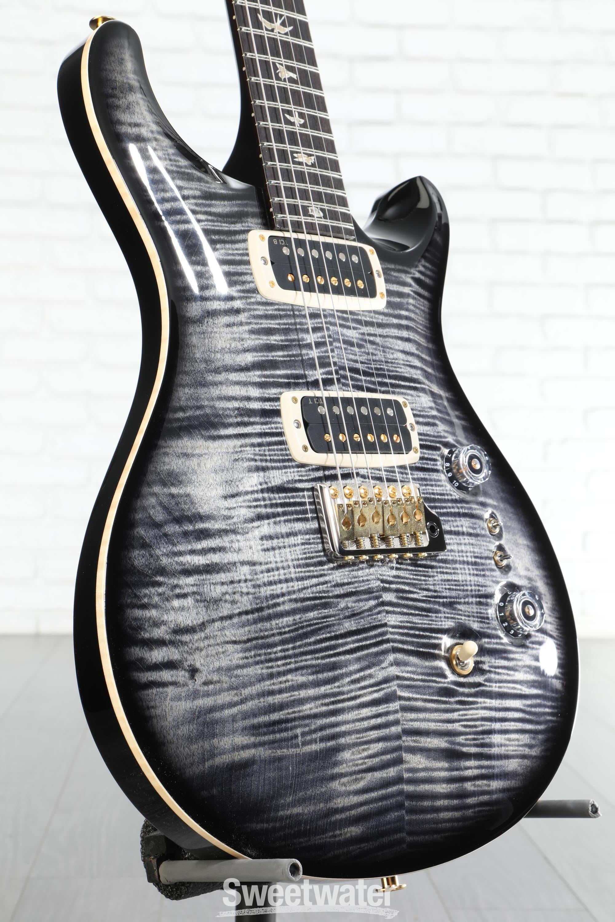 PRS Custom 24-08 10-Top Electric Guitar - Charcoal Burst/Charcoal