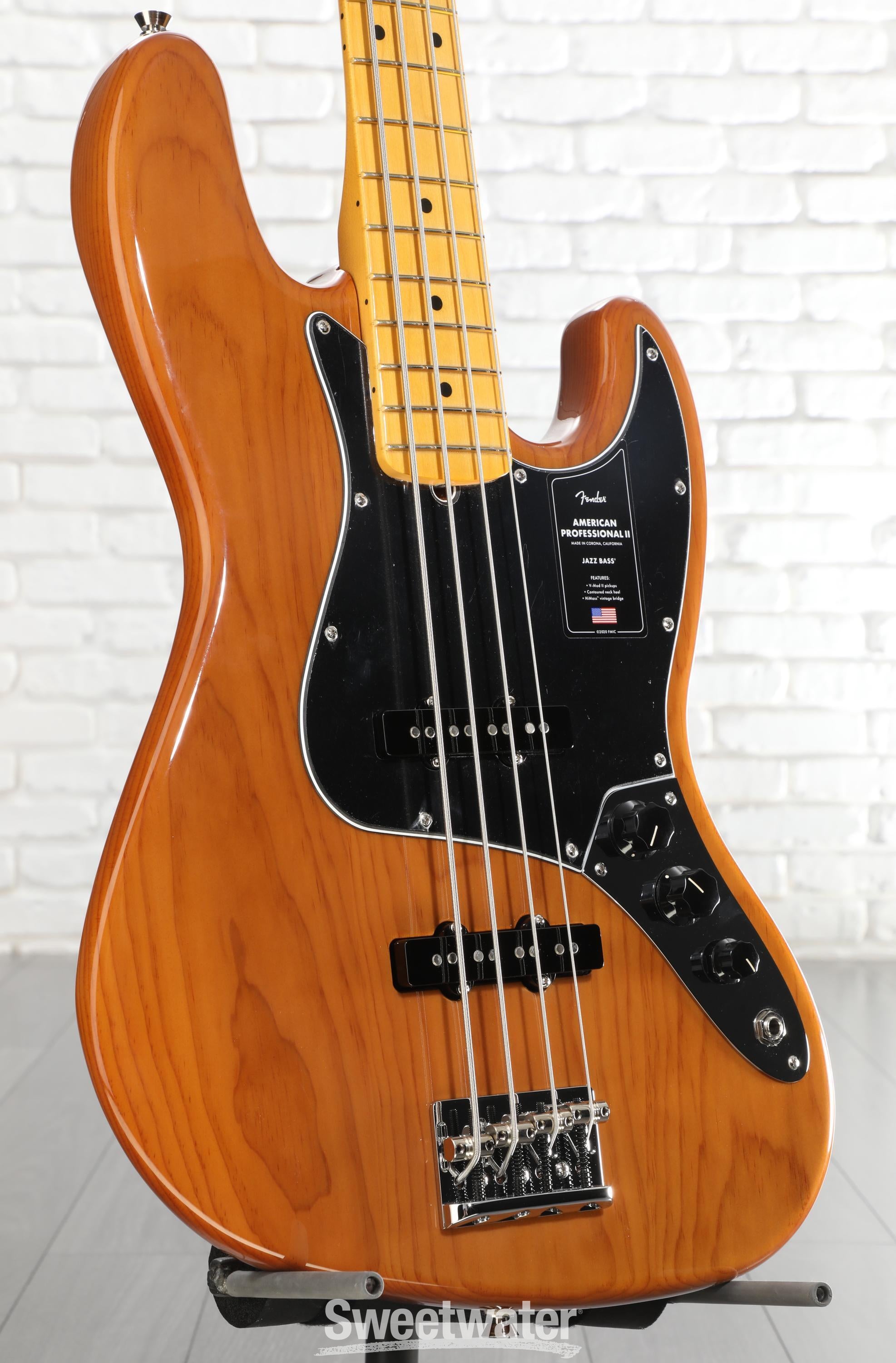 Photo of Fender American Professional II Jazz Bass Guitar - Natural