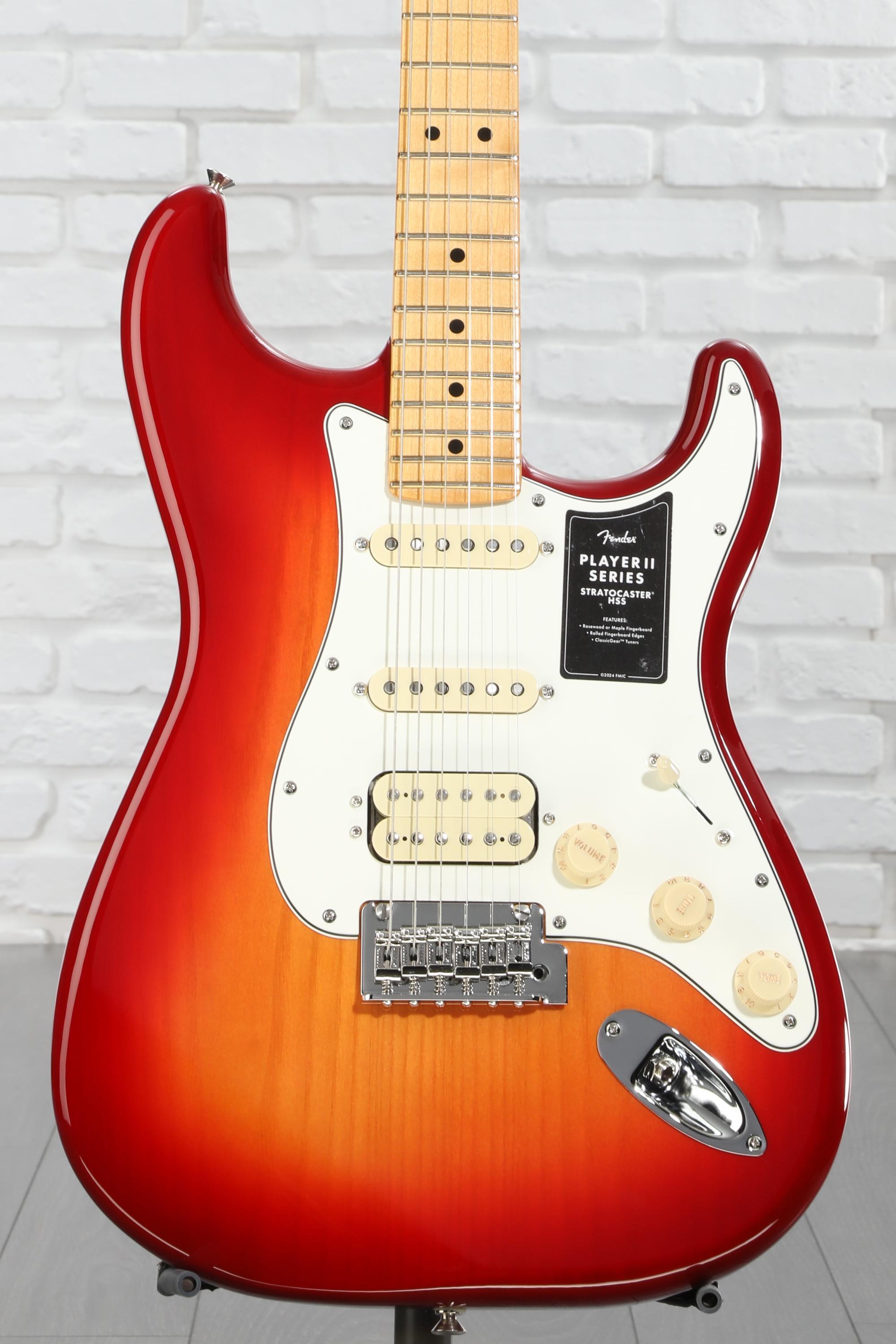 Fender Player II Stratocaster HSS Electric Guitar - Aged Cherry