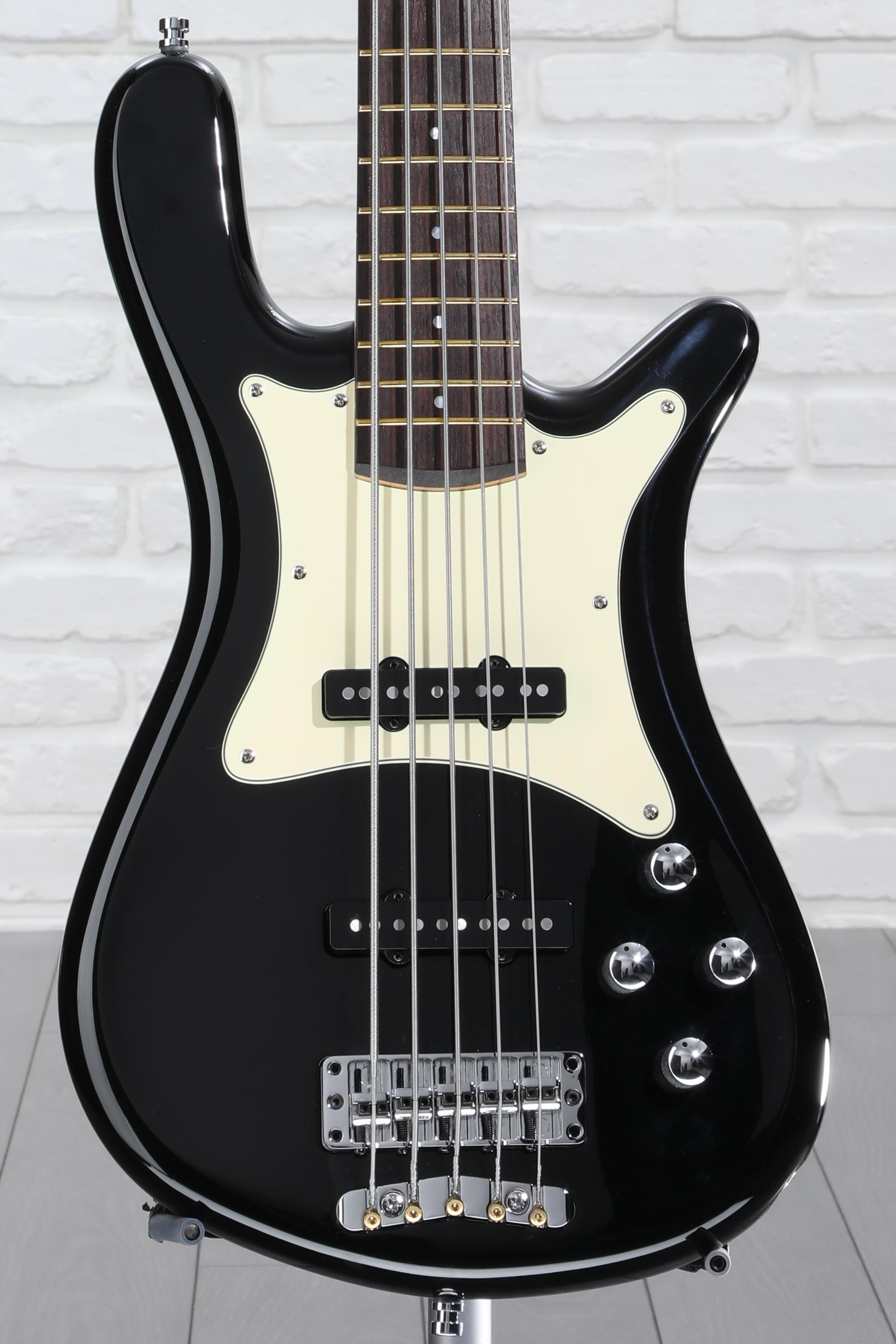 Warwick Pro Series 5 Streamer CV Electric Bass Guitar - Black